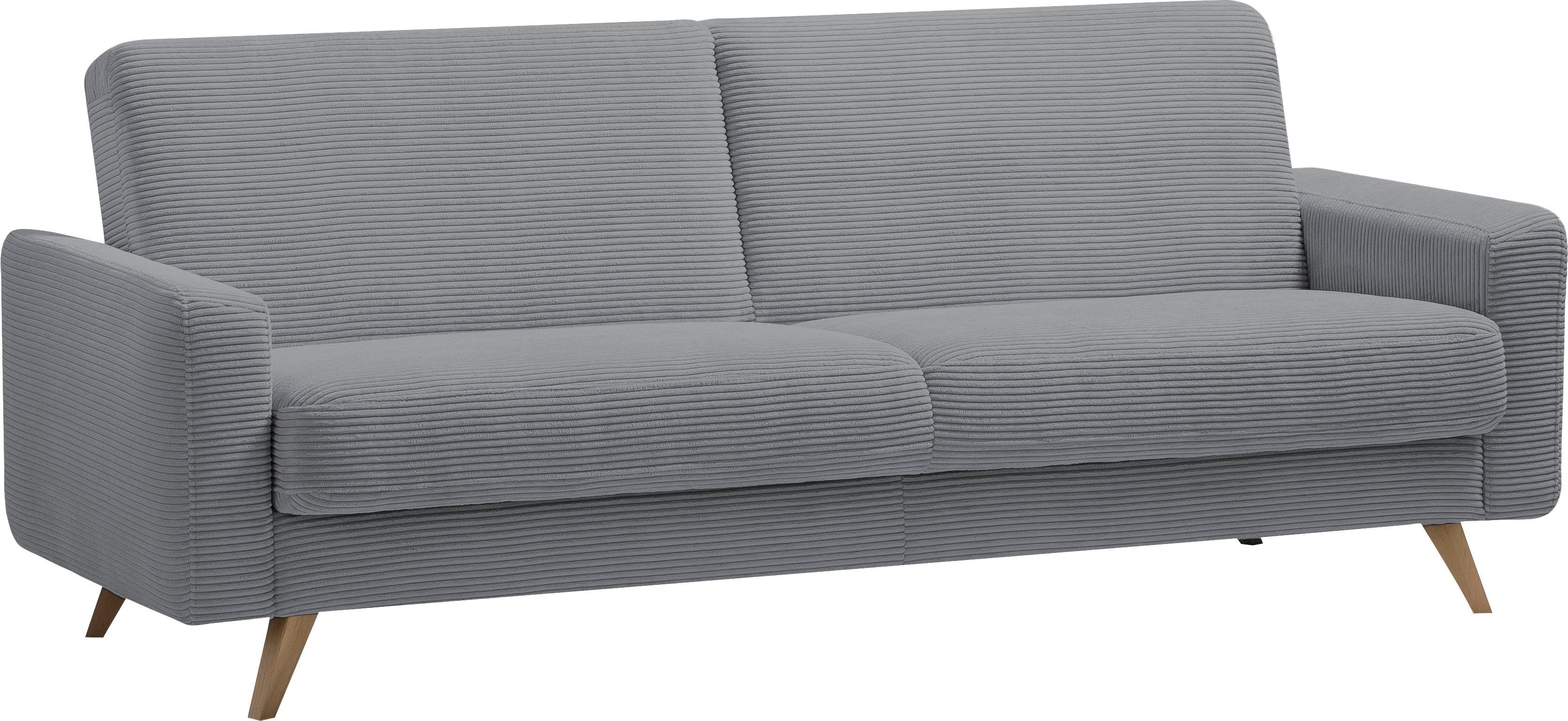 exxpo - sofa fashion 3-zitsbank Samso, elegant en comfortabel, actuele cord bekleding, kantelbank