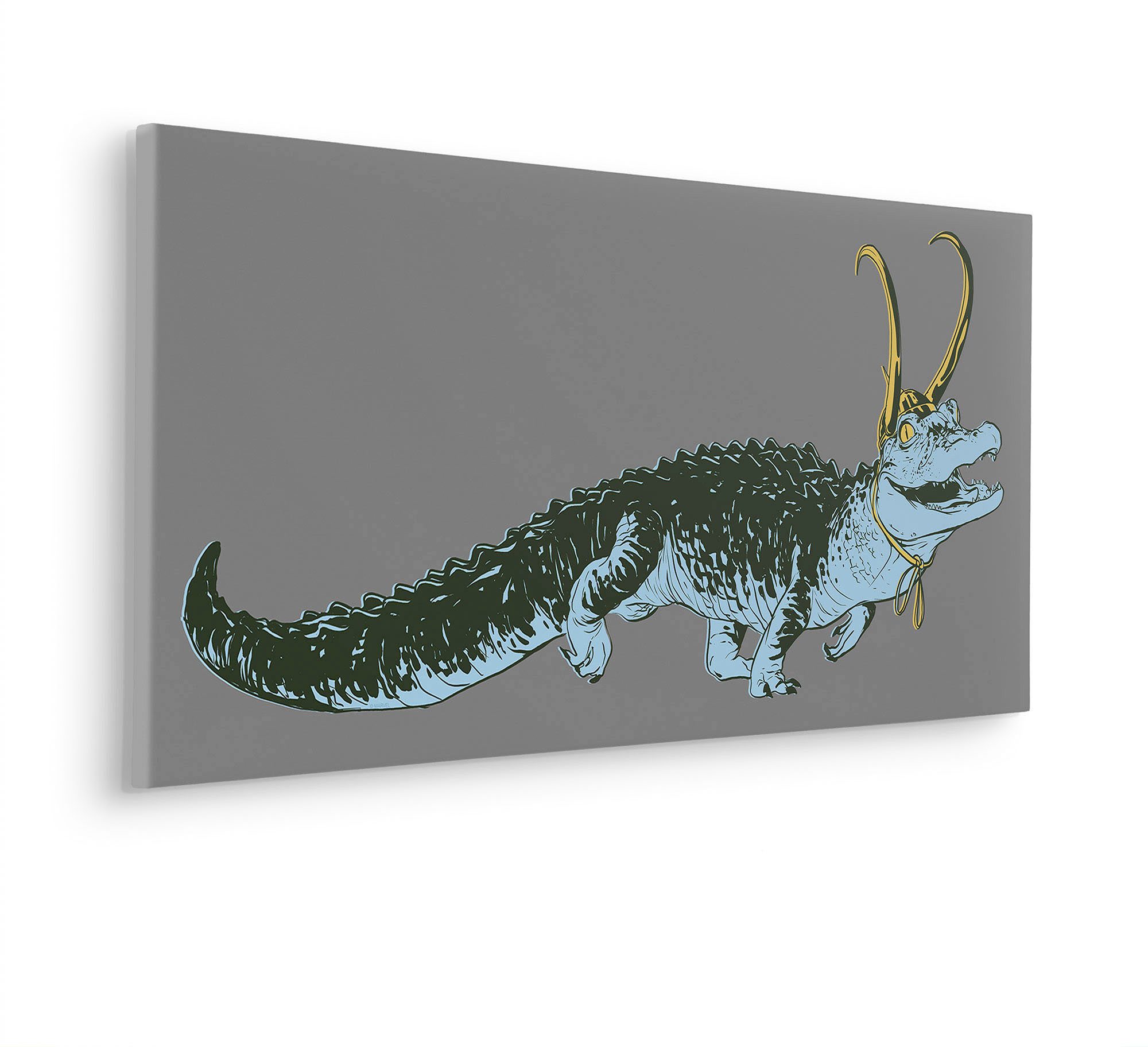 Komar Artprint op linnen Loki Alligator Variance - Afmeting 90 x 40 cm (1 stuk)