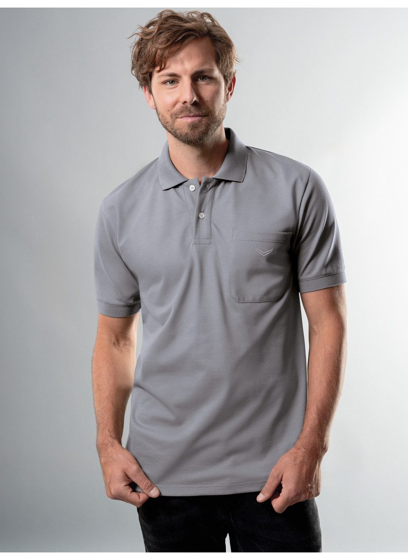 Trigema Poloshirt TRIGEMA poloshirt met borstzak (1-delig)