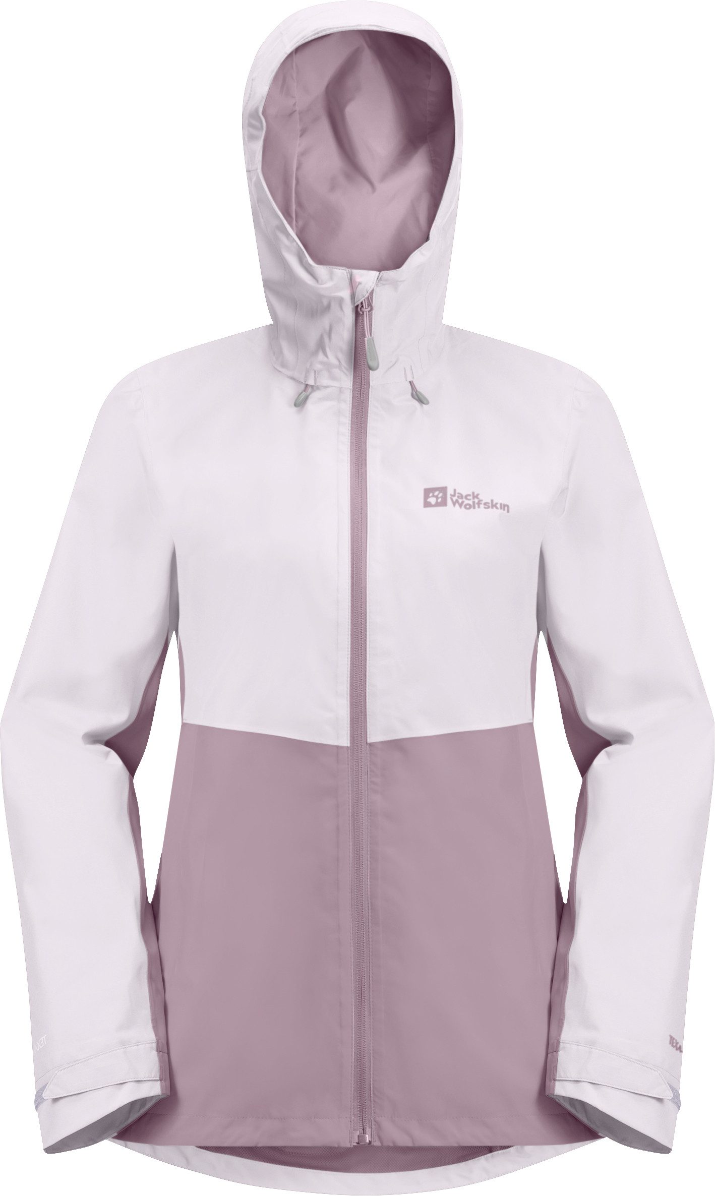 Jack Wolfskin Functioneel jack WEILTAL 2L JKT W Capuchon: vast verbonden met de jas