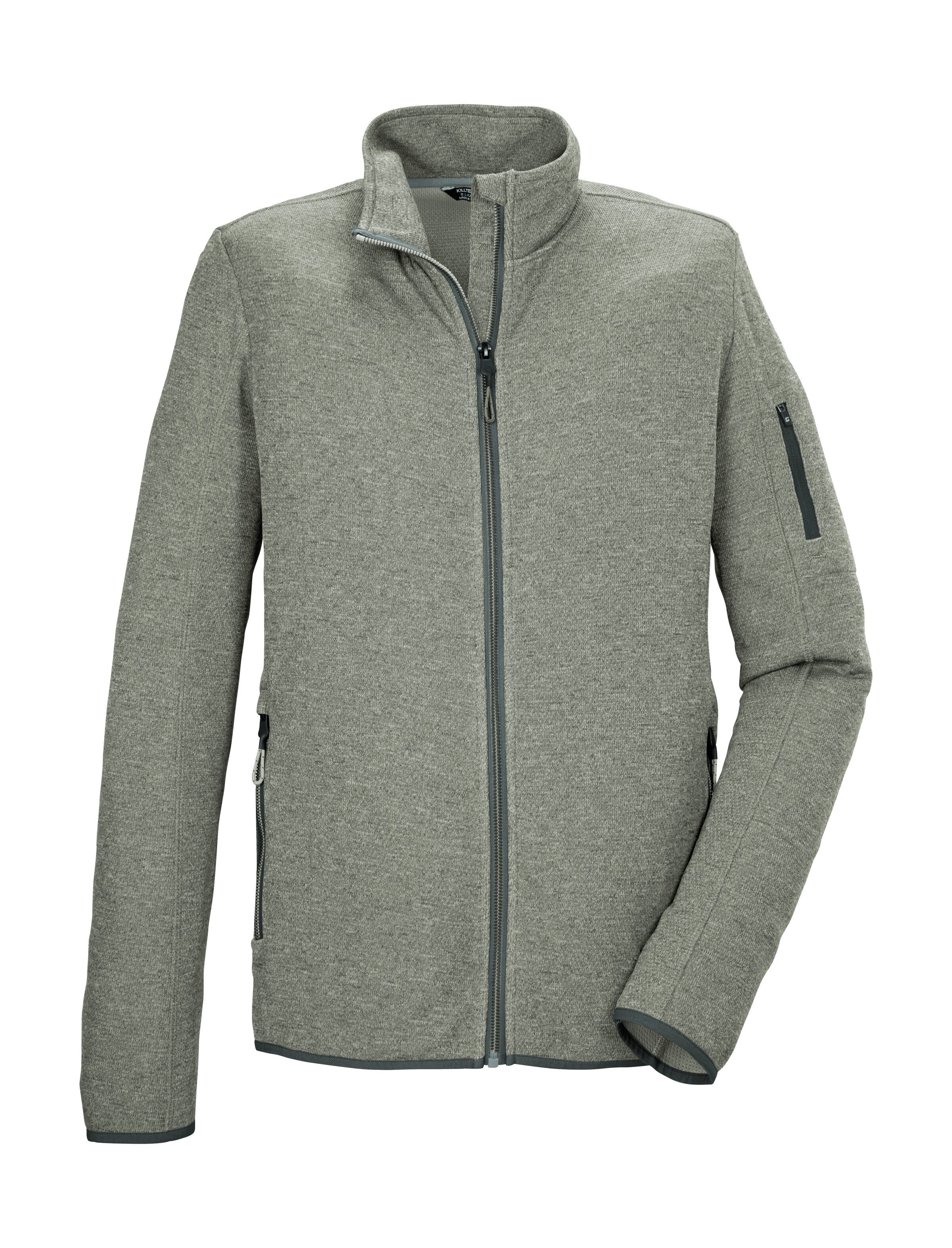 Killtec Vest KOS 91 MN FLX JCKT Melange-look, kinbescherming, afsluitbare zakken, stretchcomfort heren vesten maat L groen