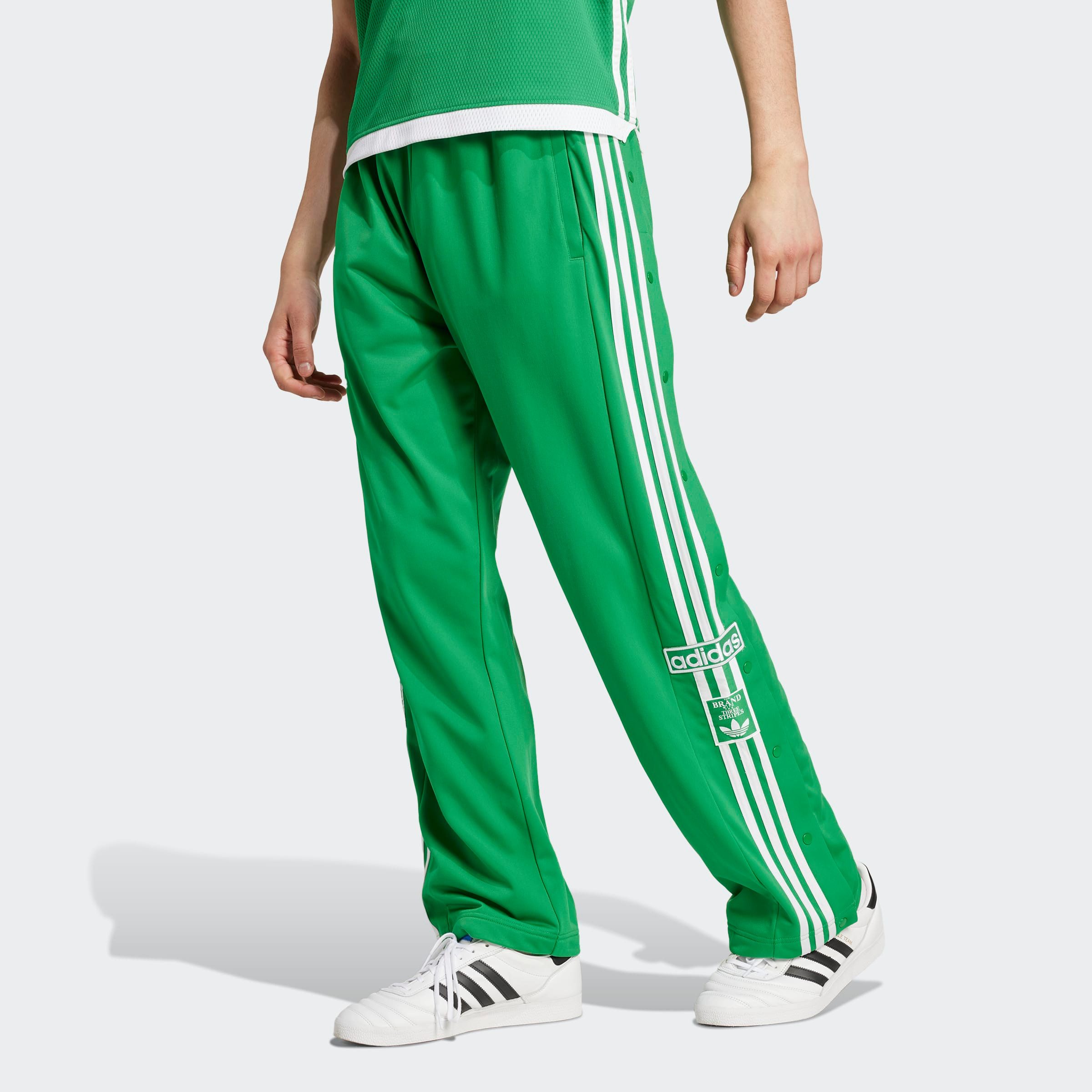 adidas Originals Sportbroek ADIBREAK Knoopsluiting aan de pijp, knoopbroek (1-delig) heren sportbroeken maat XXL groen