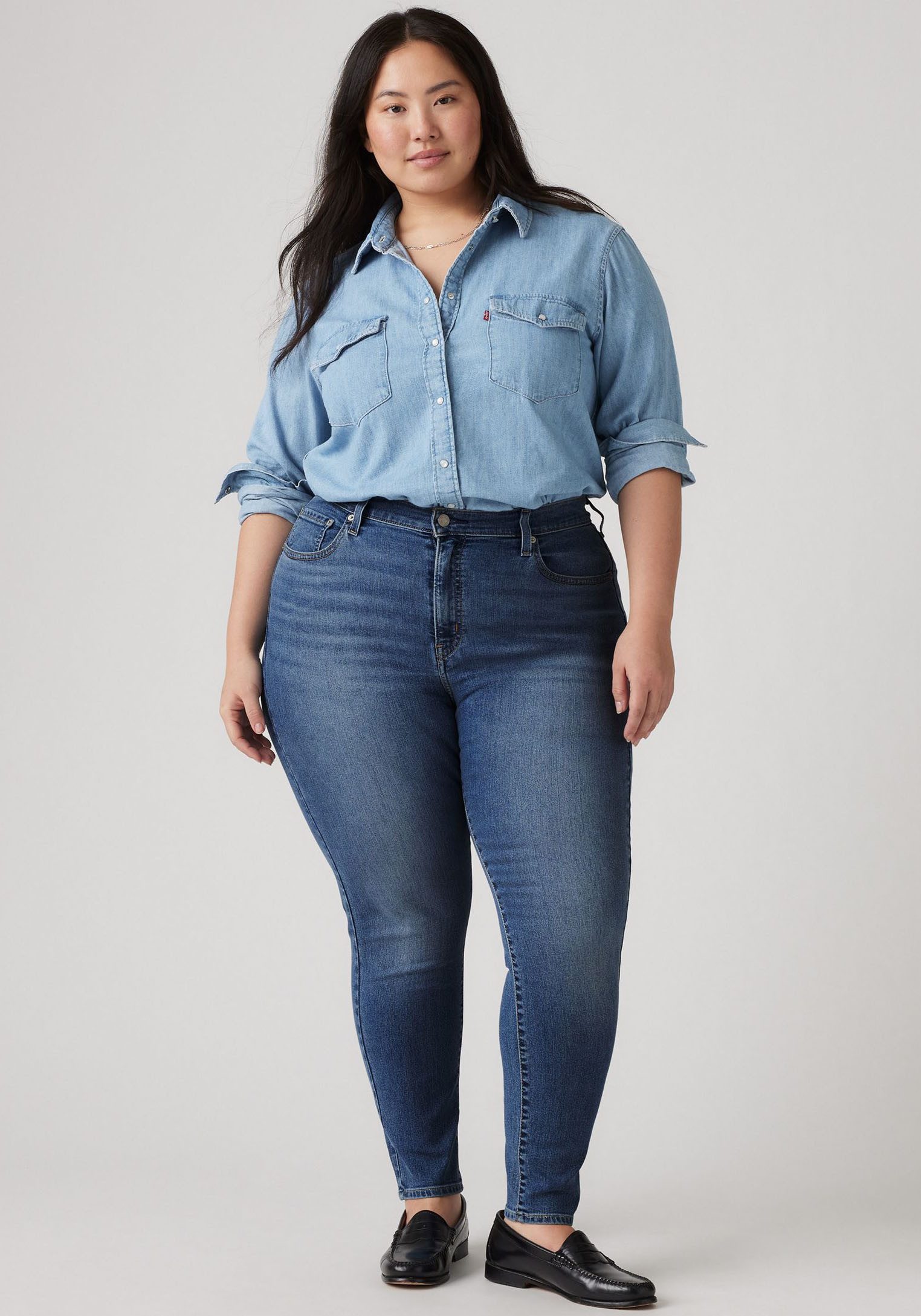 Levi's® Plus Skinny fit jeans 721 PL HI RISE SKINNY zeer nauwsluitende snit