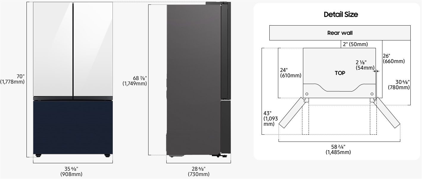 Samsung French door RF24BB620ES9EF