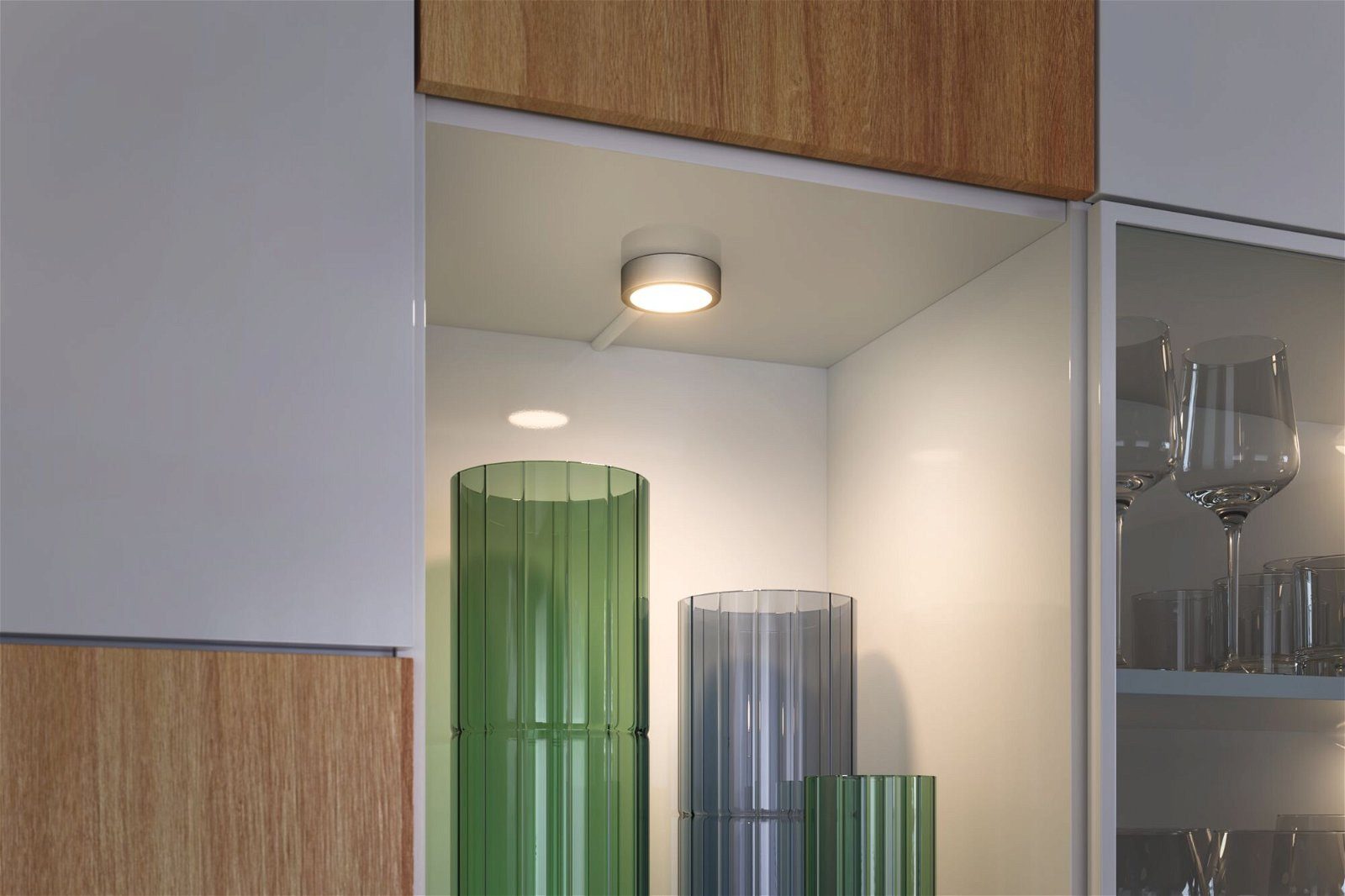 Paulmann Verlichting voor onderkast Clever Connect Spot Disc 2,1W 2700-6500K 12V chroom mat/kunststof (1 stuk)