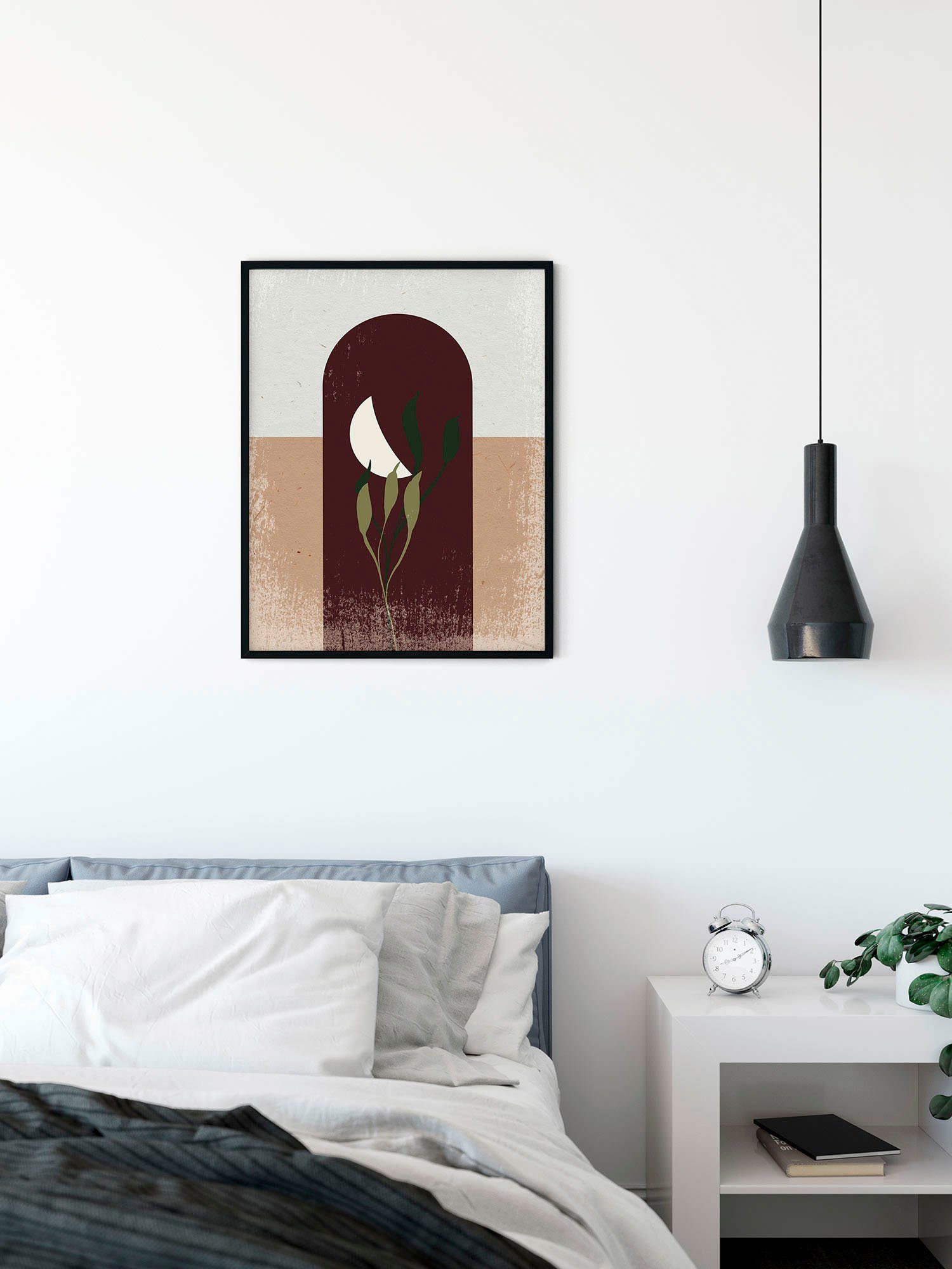 Komar Wanddecoratie Silence Half Moon Wanddecoratie - zonder lijst (1 stuk)