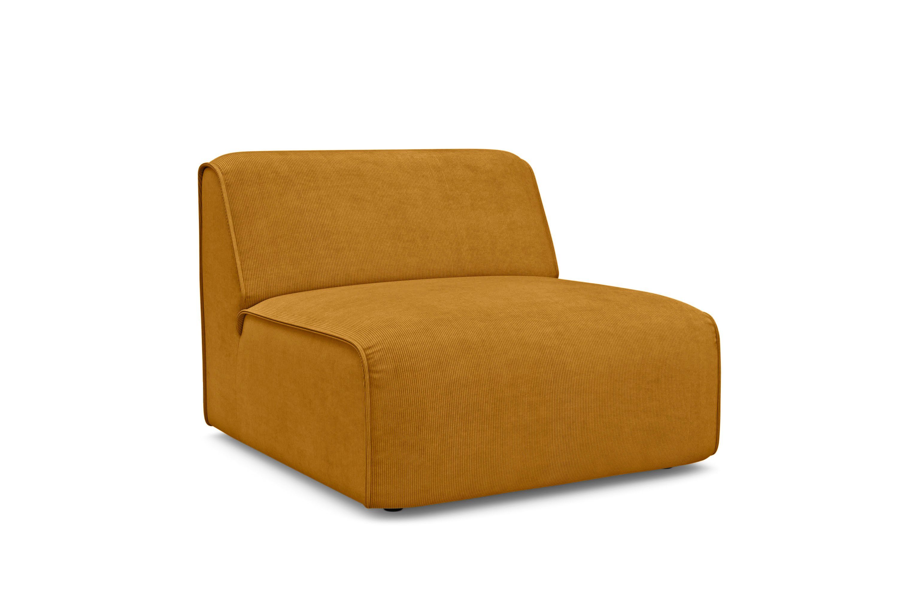 RAUM.ID Fauteuil Merid sofa-middenelement, afmetingen B/D/H: 84/97/46 cm als module of apart te gebruiken, voor individuele samenstelling