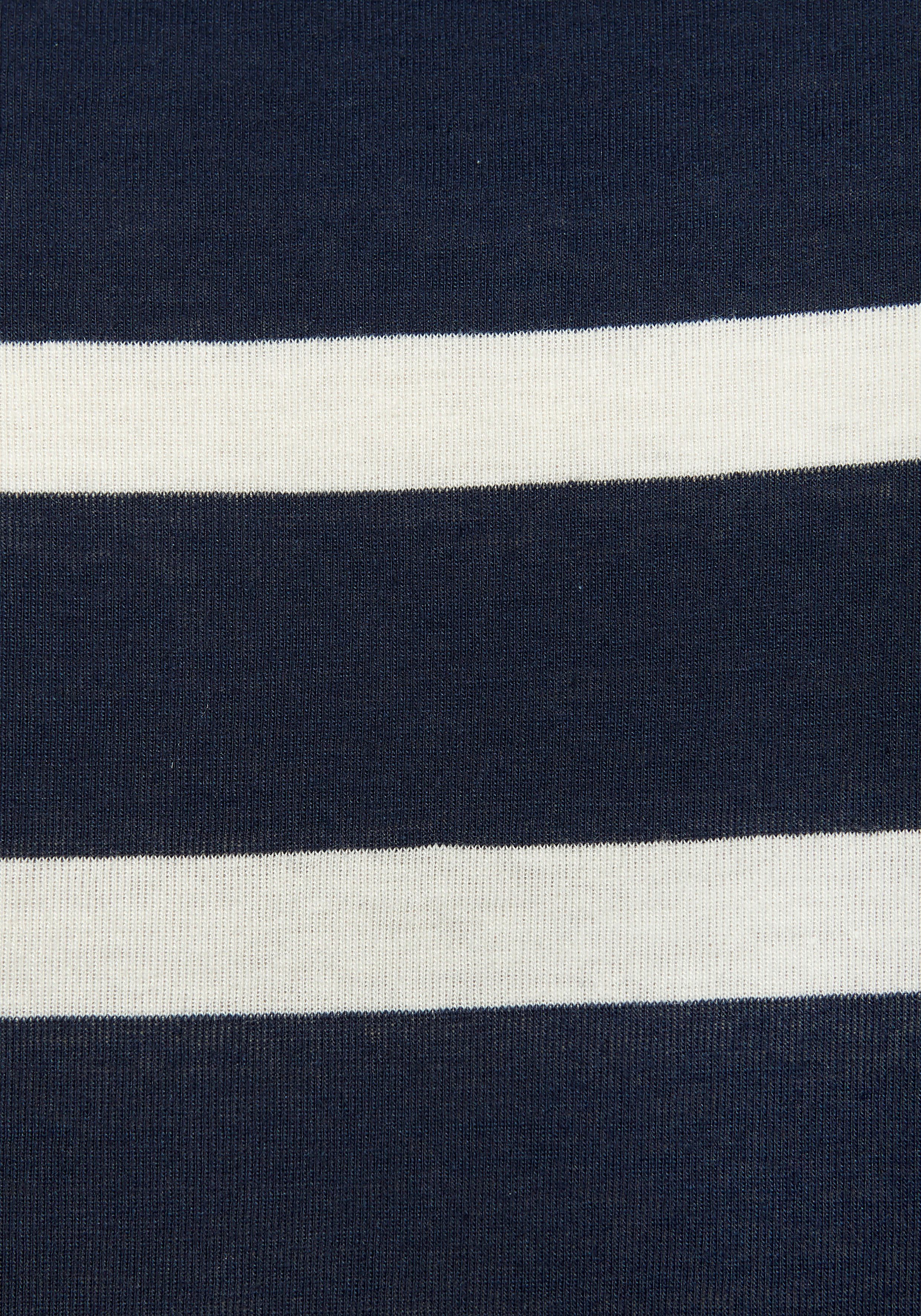 s.Oliver RED LABEL Beachwear Pyjama met garengeverfde strepen in het bovenstuk (2-delig)