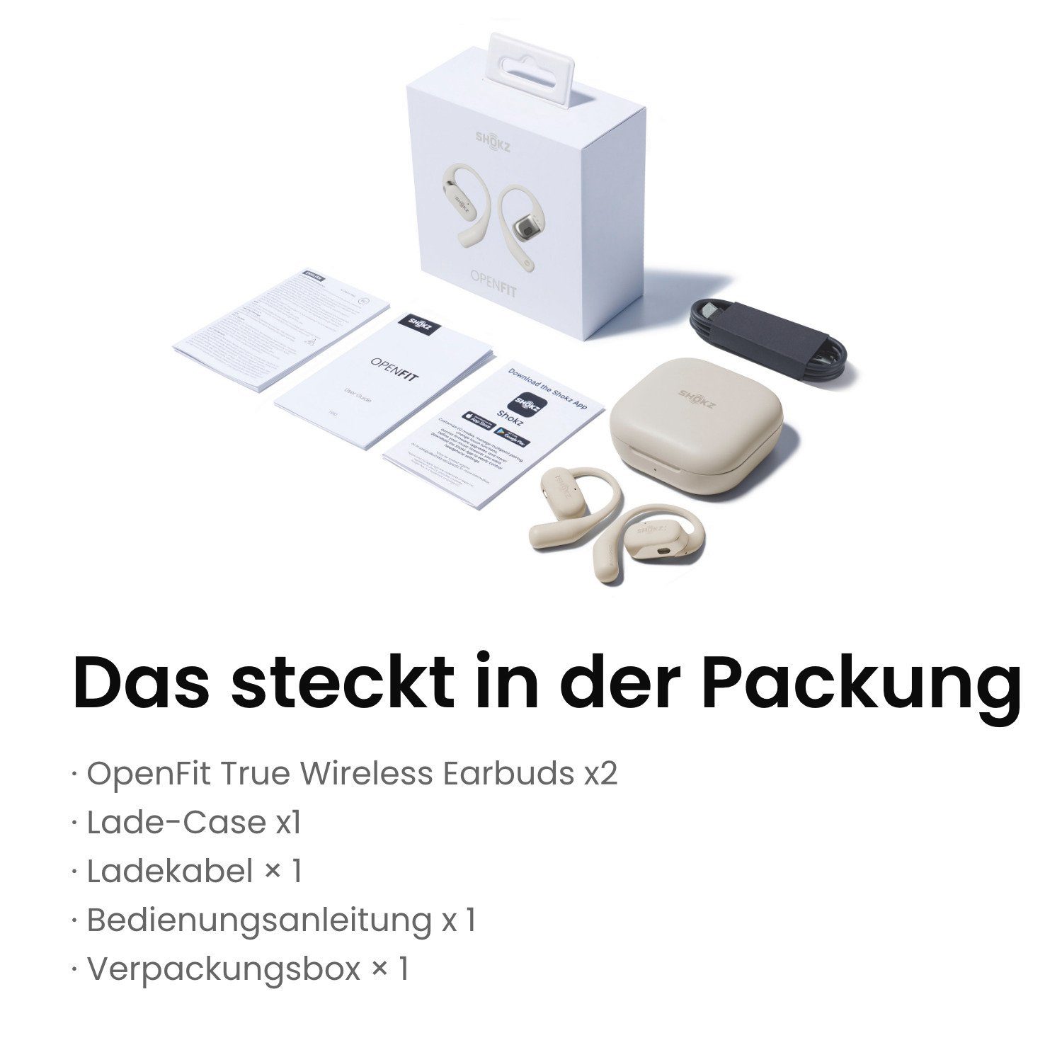 Shokz In-ear-oordopjes OpenFit