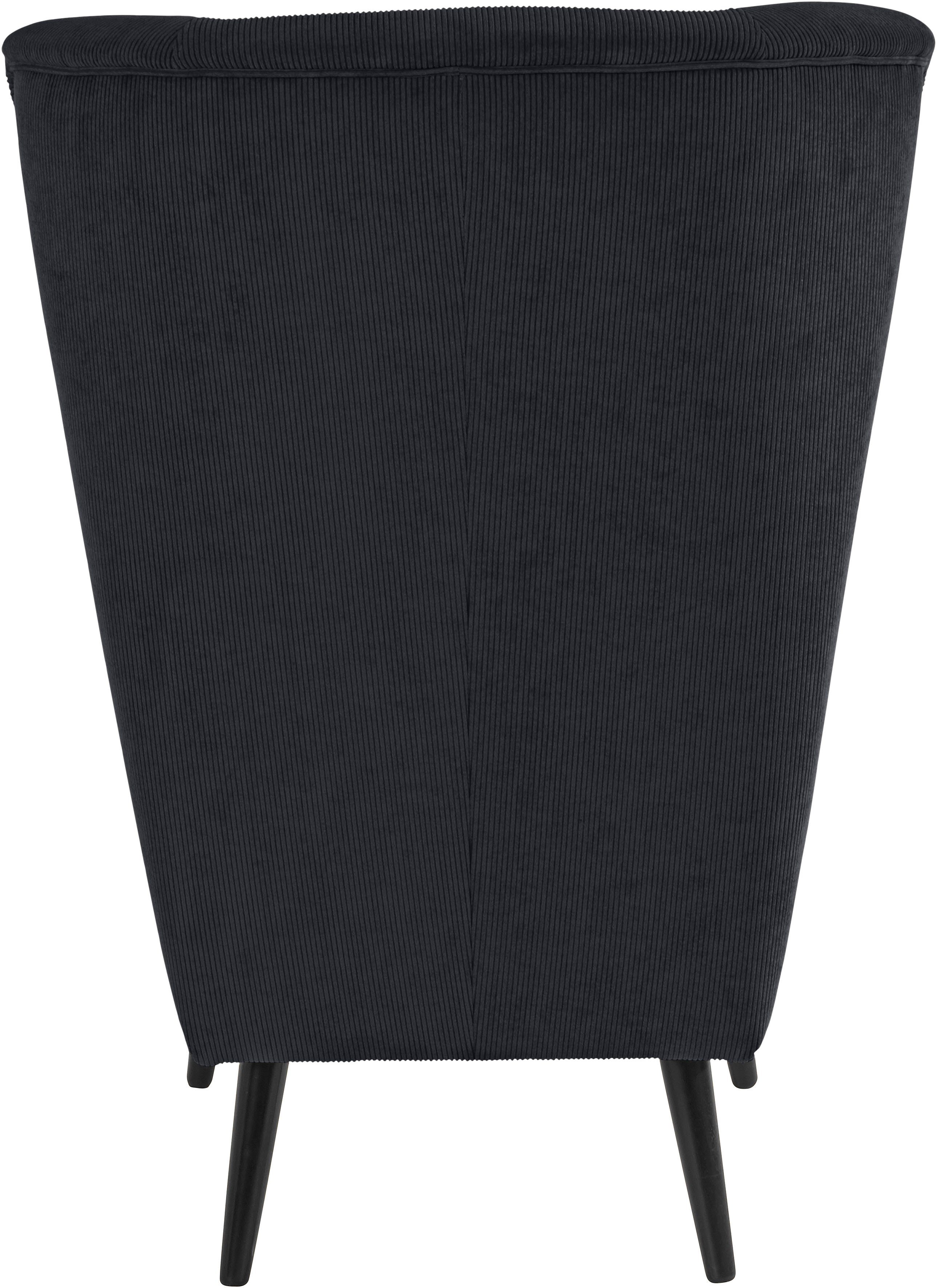Guido Maria Kretschmer Home&Living Fauteuil Sallito, oorfauteuil, TV-stoel voor woonkamer, ook in velours cord