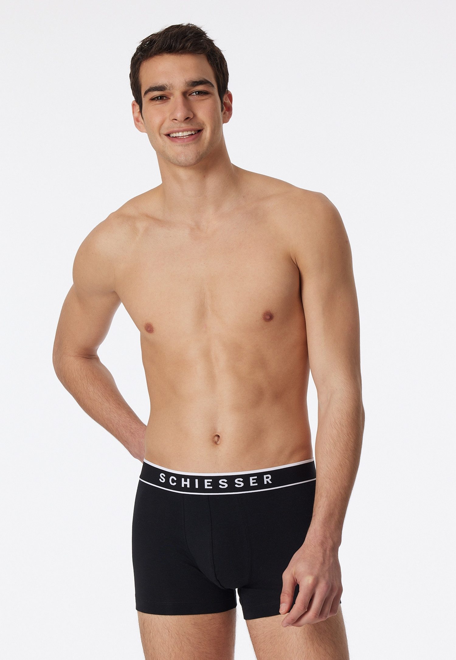 Schiesser Boxershort 95/5 met sportieve webband (3 stuks)