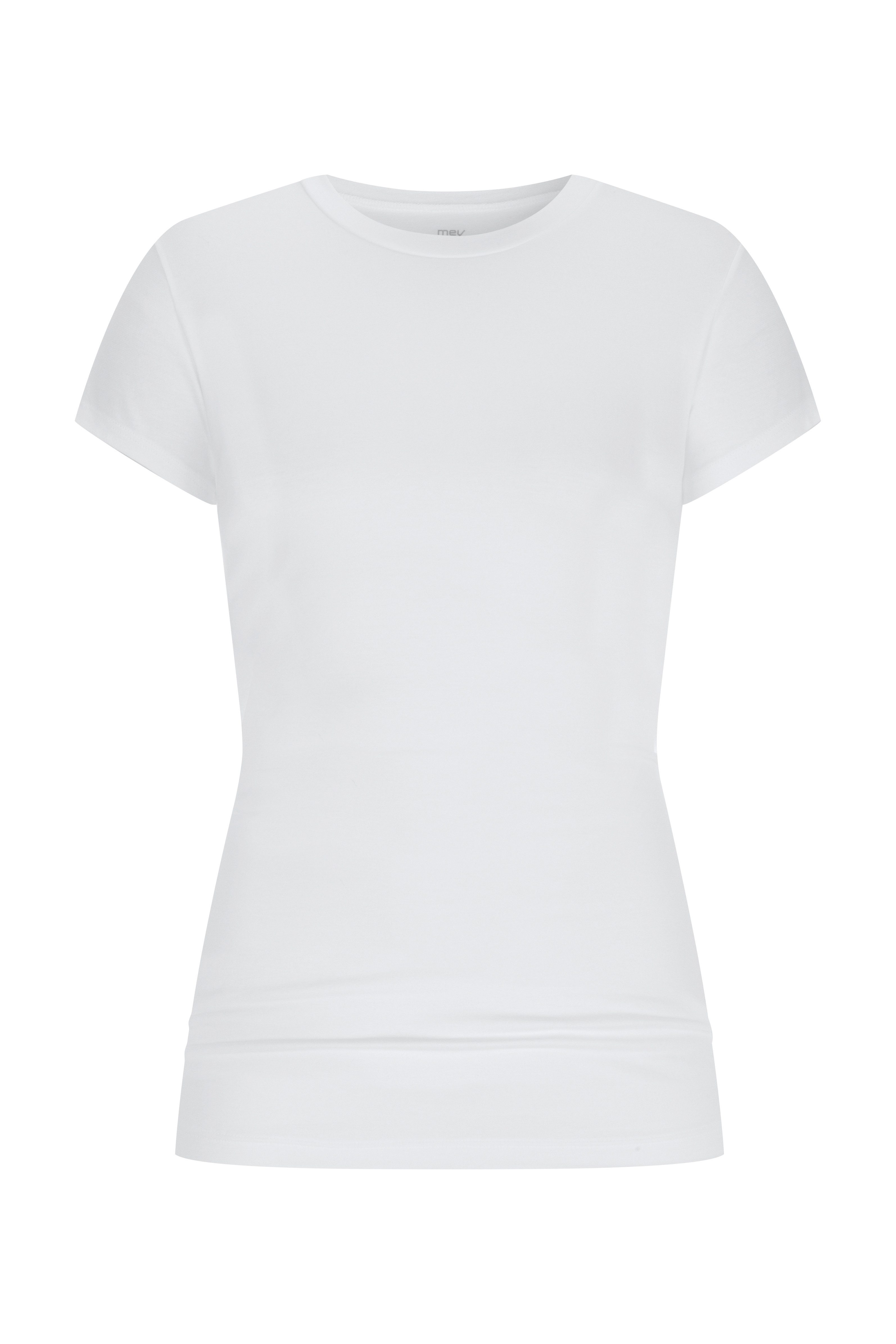 Mey T-shirt COTTON PURE Ronde hals met col