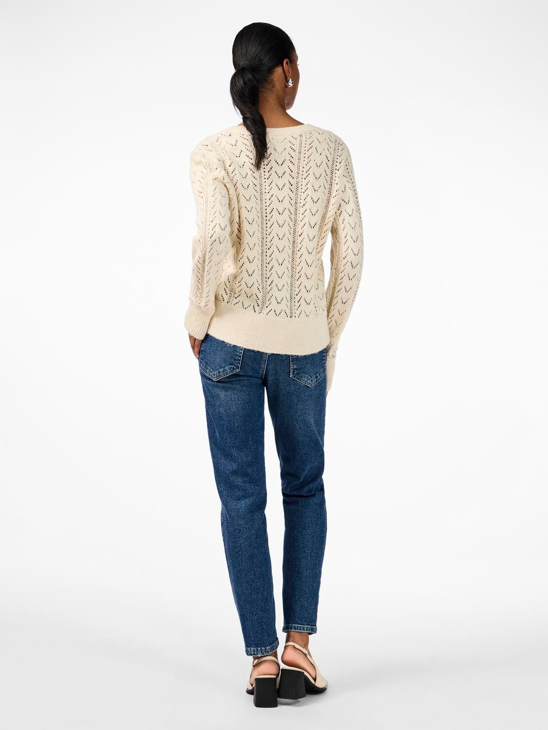 Y.A.S Trui met ronde hals YASTELLA LS KNIT PULLOVER S. NOOS