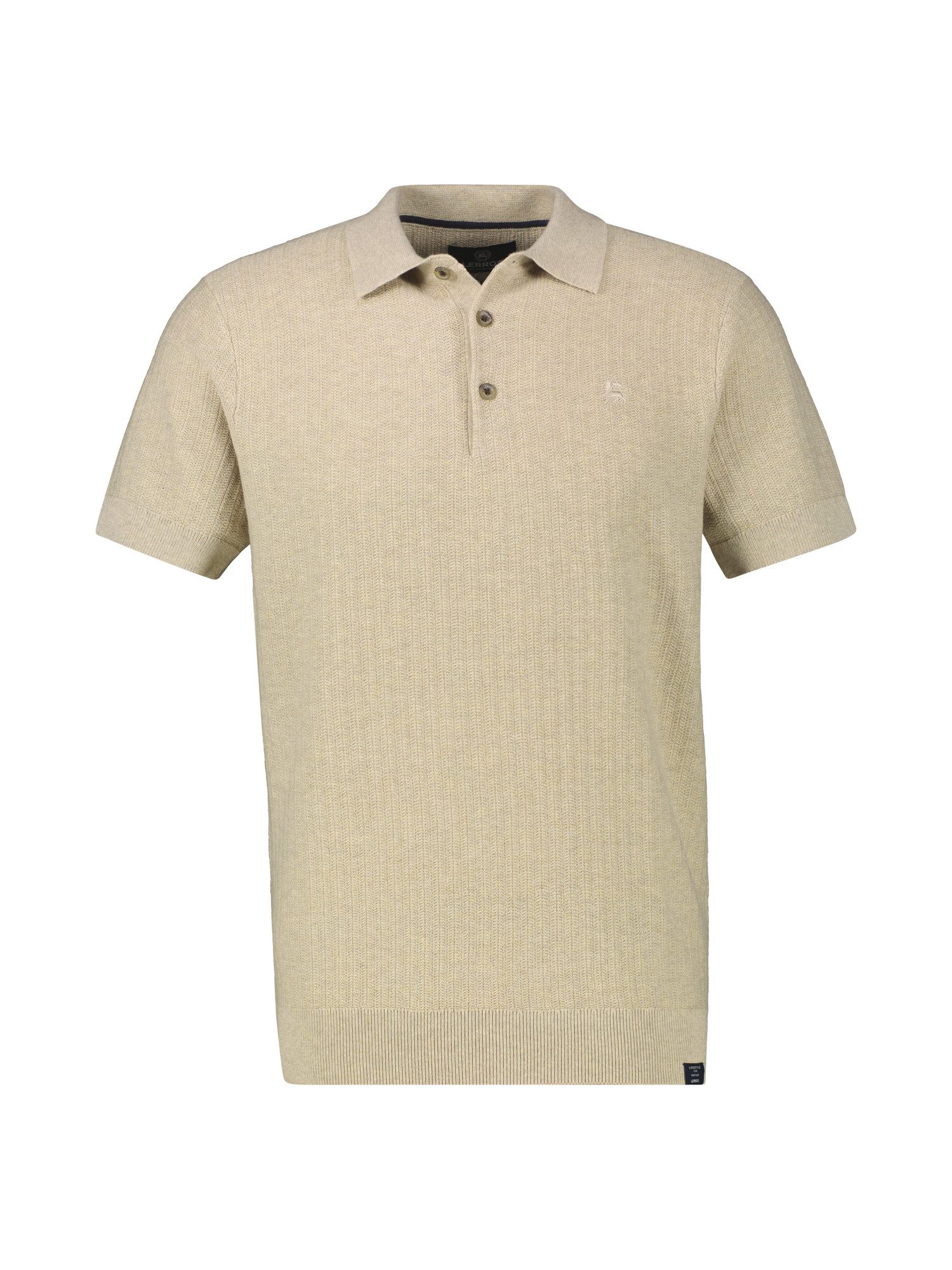 Lerros Poloshirt LERROS Gebreide polo met klassiek geknoopte kraag