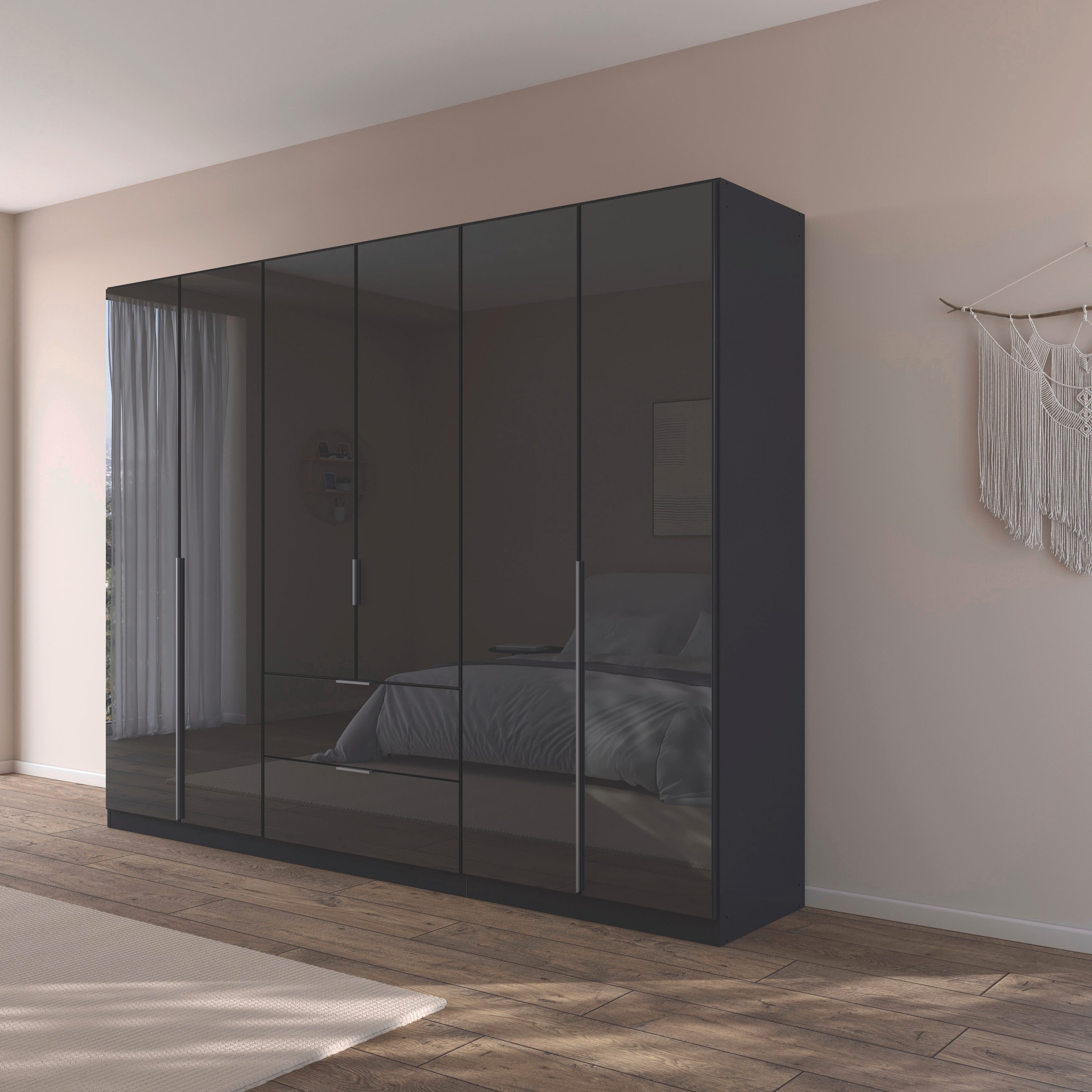rauch Draaideurkast Kledingkasten kast garderobe AGORDO met glazen front