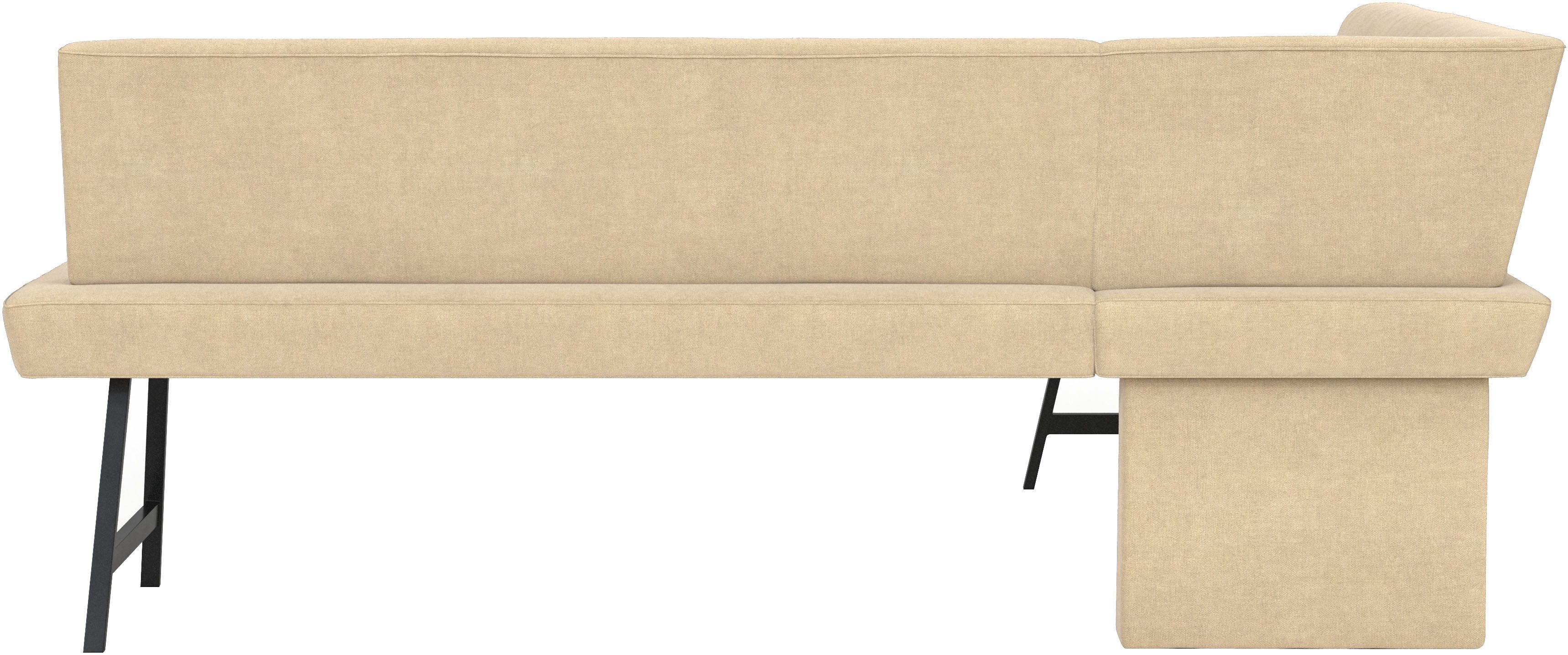Home affaire Eethoek Sava Hoekbank met nosagvering in de zitting, massief eiken tafel (set, 4-delig)