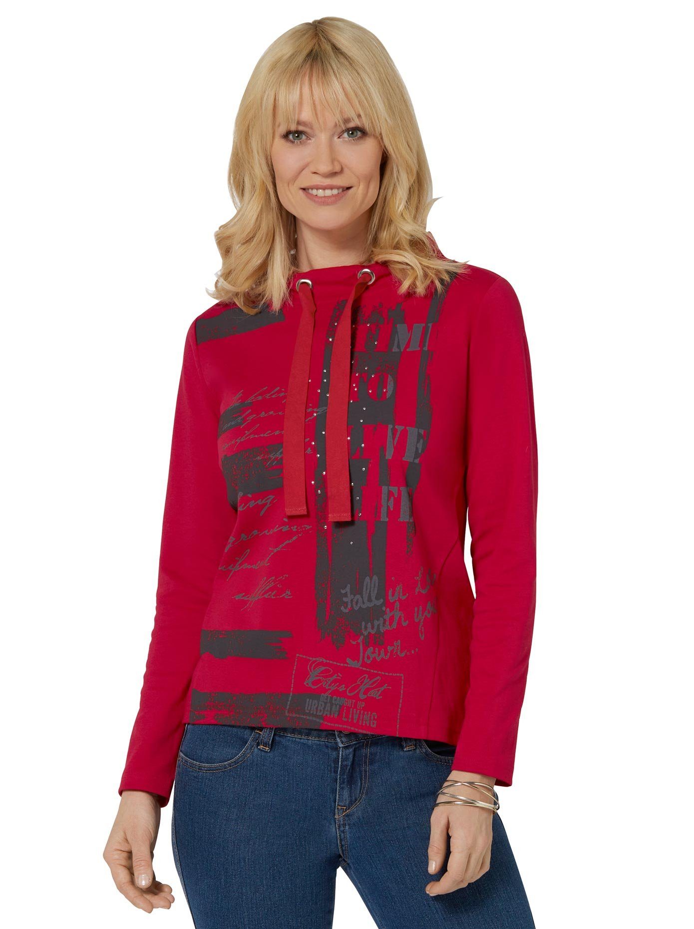 Ambria Sweatshirt dames sweaters maat 38 rood