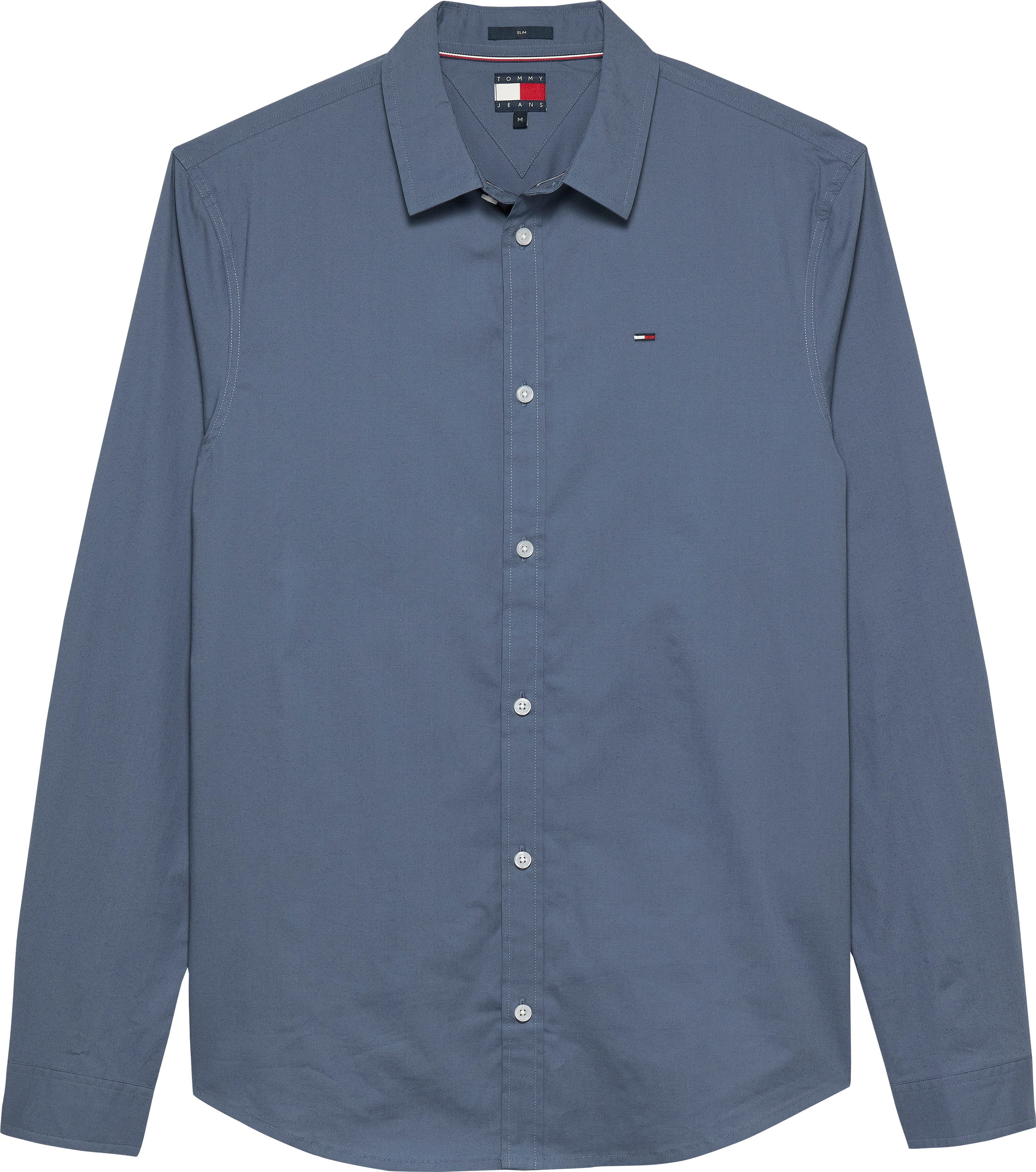 TOMMY JEANS Overhemd met lange mouwen Sabim Stretch Hemd Shirt Stretch shirt, premium, slim fit, met elastaan