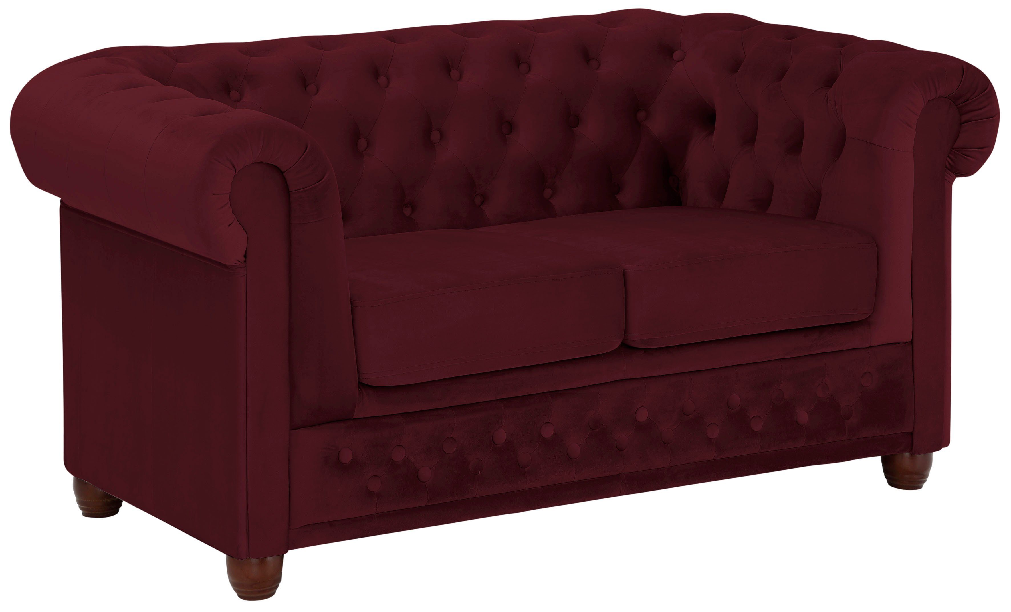 Home affaire Chesterfield-bank New Castle met hoogwaardige capitonnage in chesterfield-design, bxdxh: 148x86x72