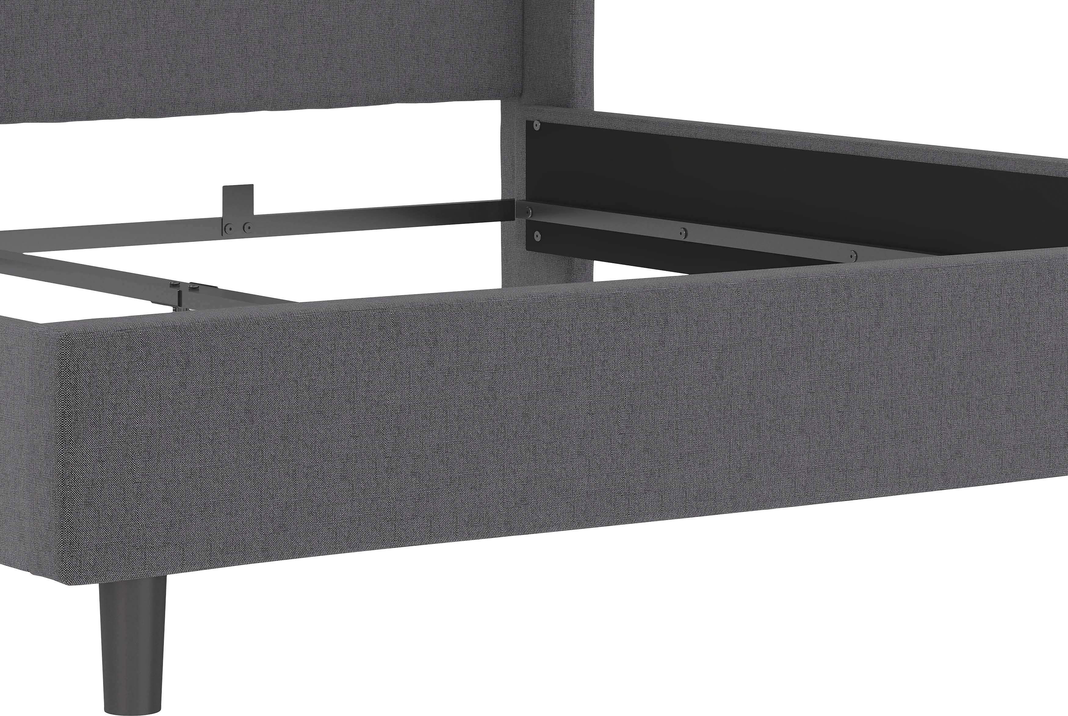 Home affaire Gestoffeerd bed Kempton met ruitencapitonnage, zacht verdikt, ligoppervlak 140x200 of 180x200 cm (1-delig)