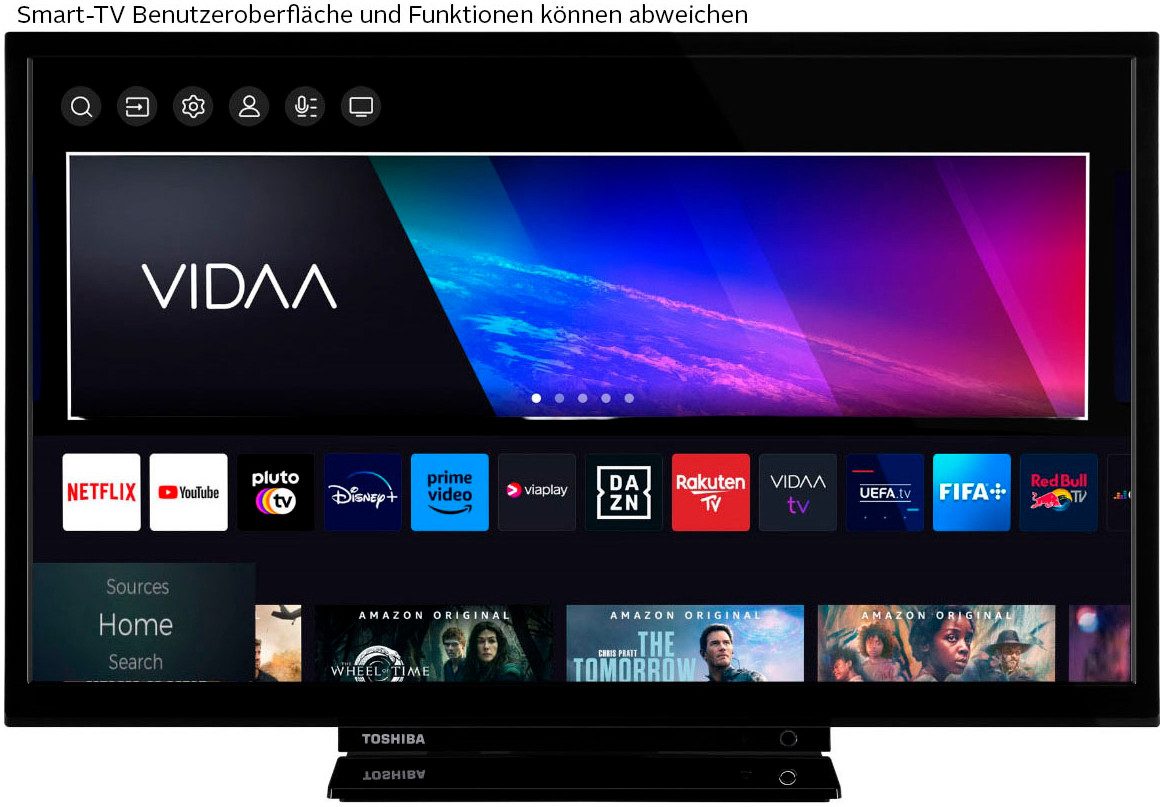 Toshiba DLED-tv 24WV3E63DA, 60 cm / 24", HD ready, Smart TV