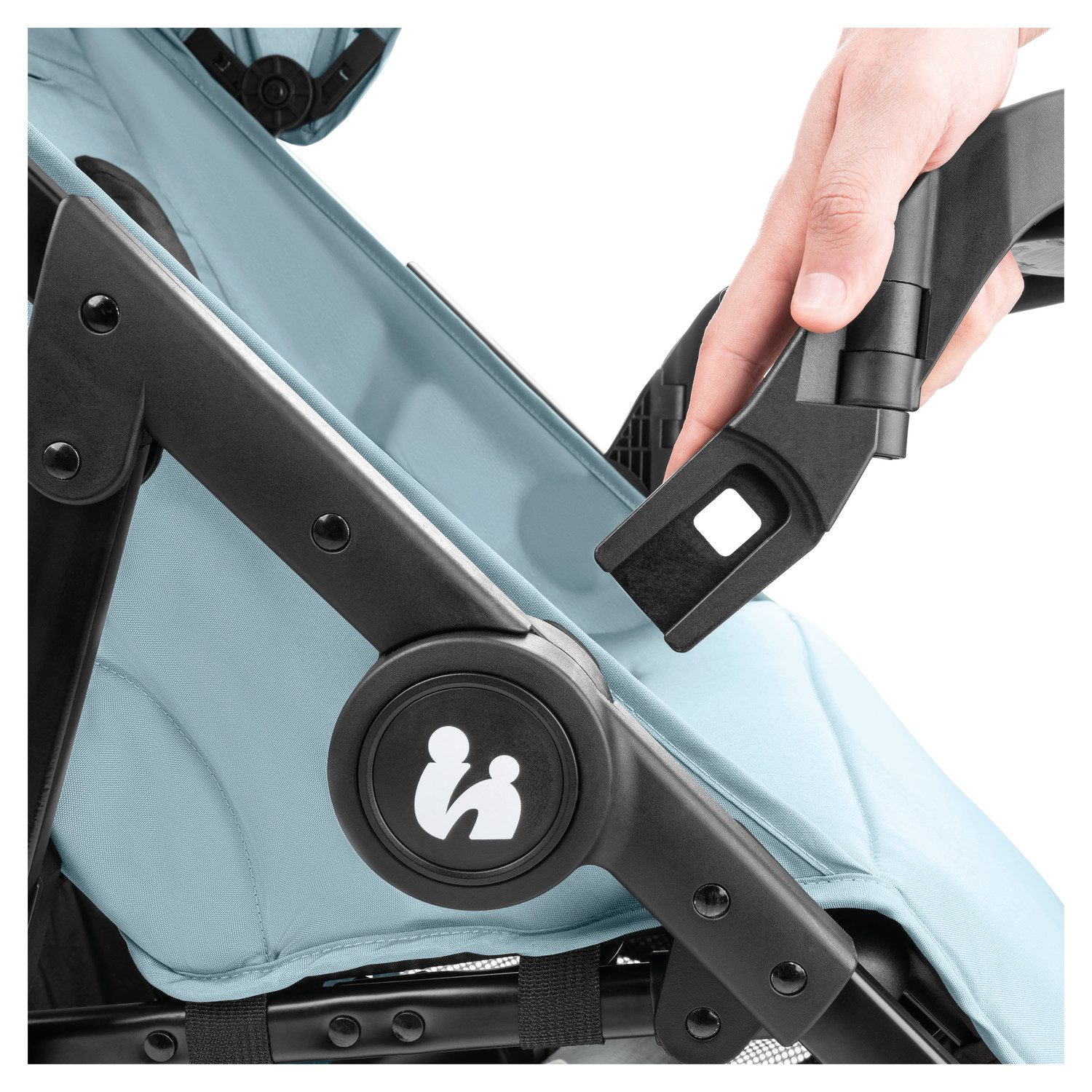 Hauck Kinder-buggy Shop N Care, Dusty Blue tot 22 kg belastbaar, compatibel met babyschaal