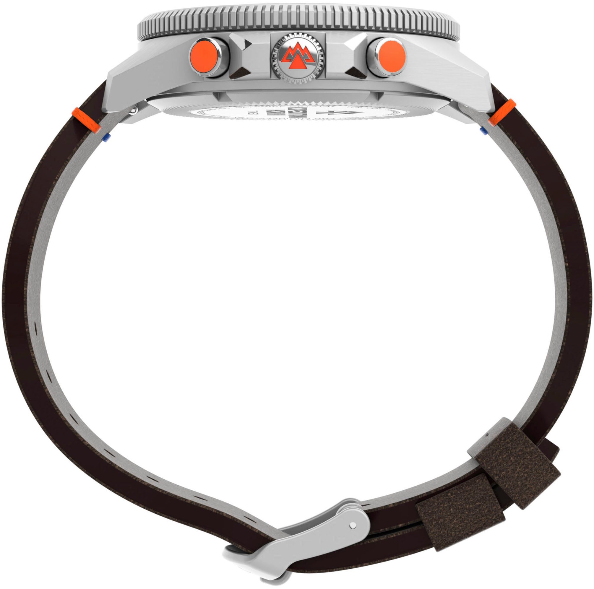 Timex Kwartshorloge TIDE/TEMP/COMPASS Armbandhorloge, herenhorloge, datum, fluorescerende wijzers, saffierglas, leren armband