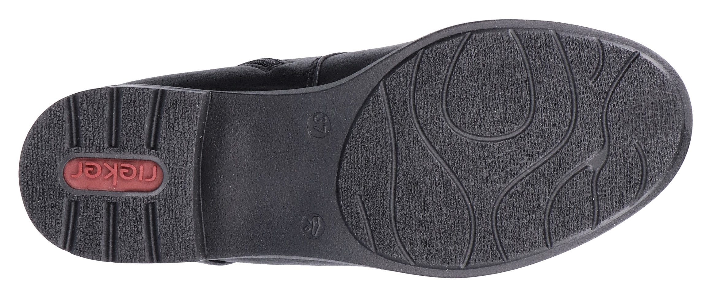 Rieker Winterlaarsjes Veterlaarsje, laarzen, blokhak, met sieroelementen