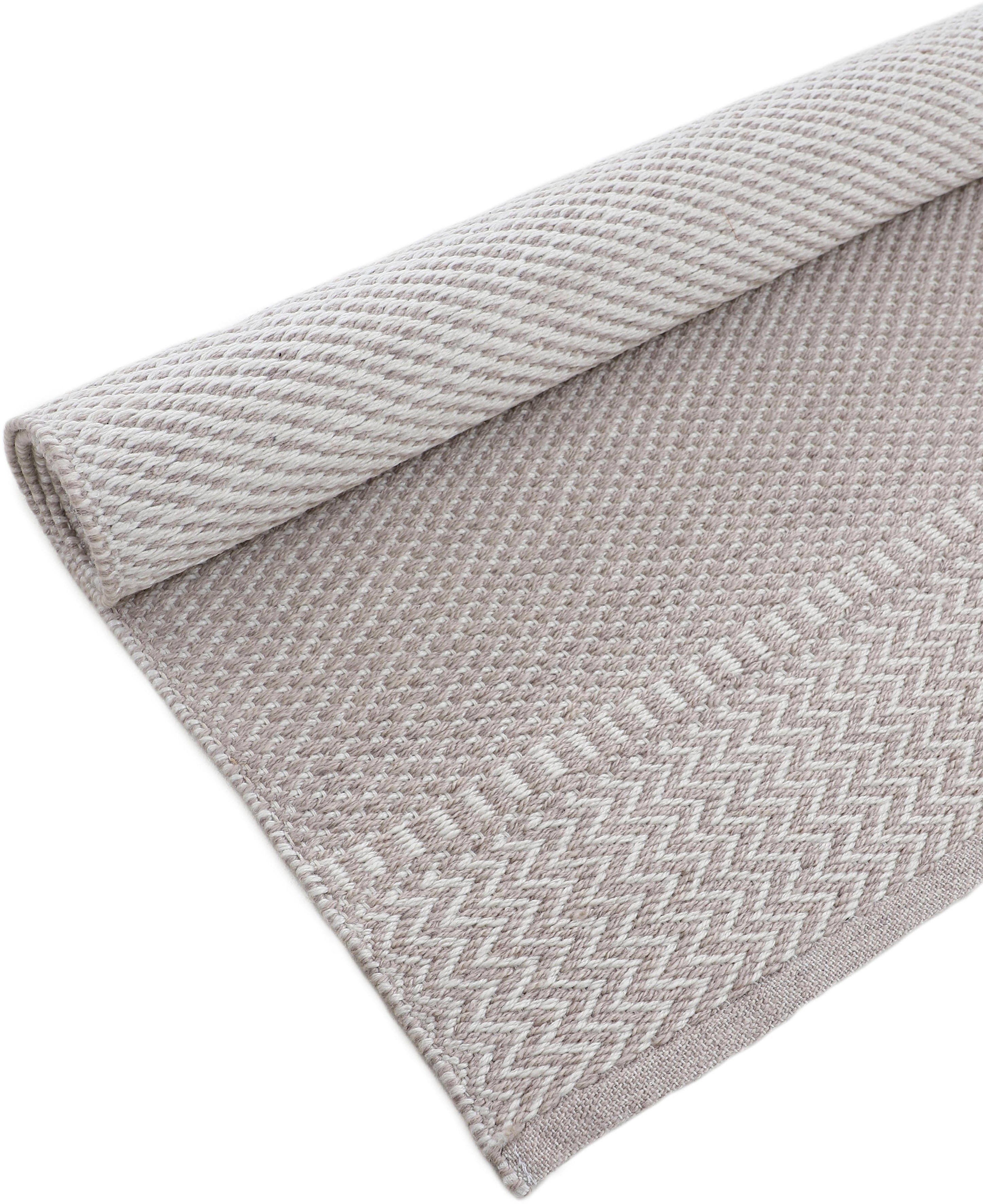 carpetfine Vloerkleed Frida 205 Omkeerbaar tapijt, 100% gerecycled materiaal (PET), vlakweefsel, sisal uitstraling