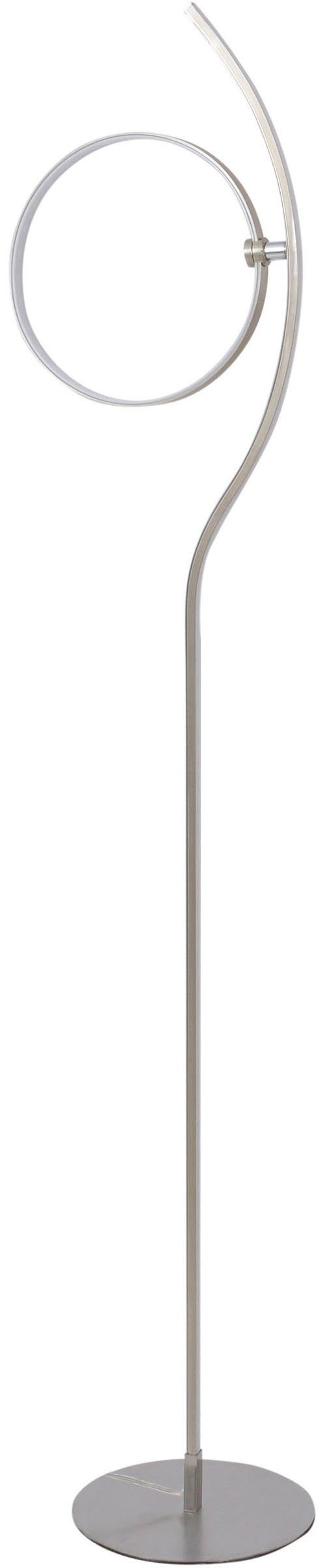 näve Led-staande lamp Loop Line Dimbaar in 3 niveaus via touch-dimmer, incl. stekker-netvoeding (1 stuk)
