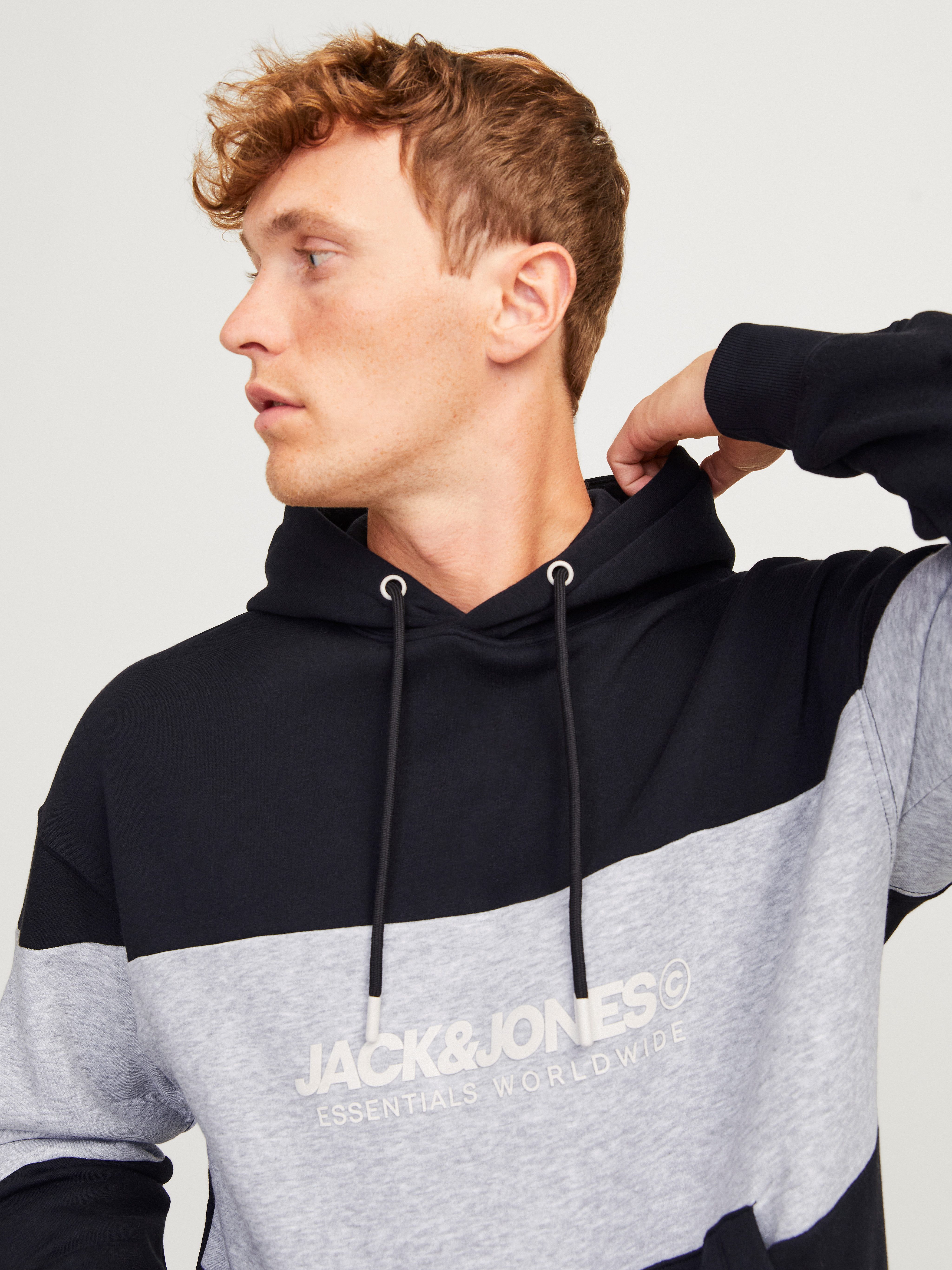 Jack & Jones Hoodie JJELEGACY BLOCKING SWEAT HOOD NOOS