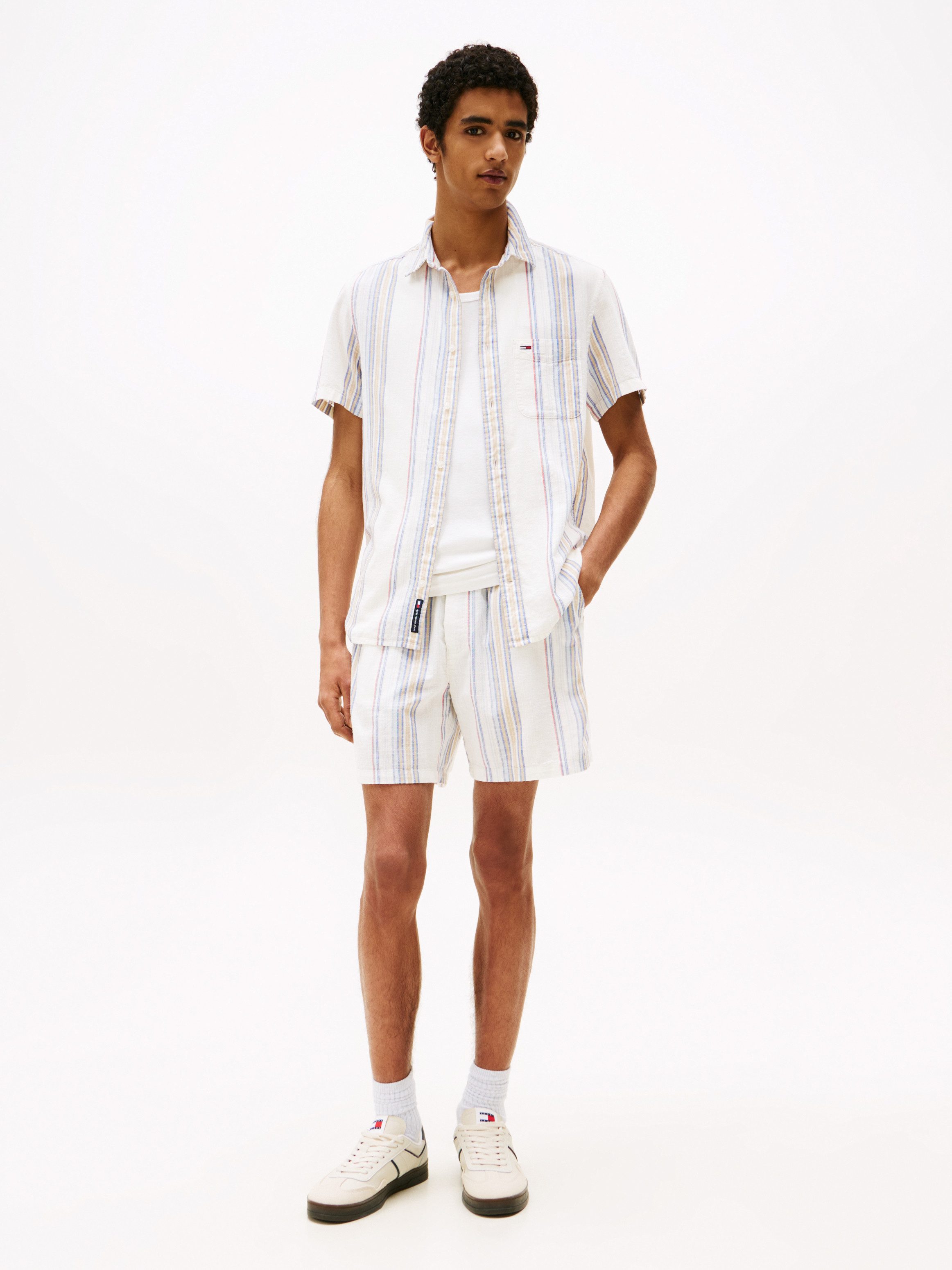 TOMMY JEANS Short TJM SLUB STR BEACH SHORT EXT