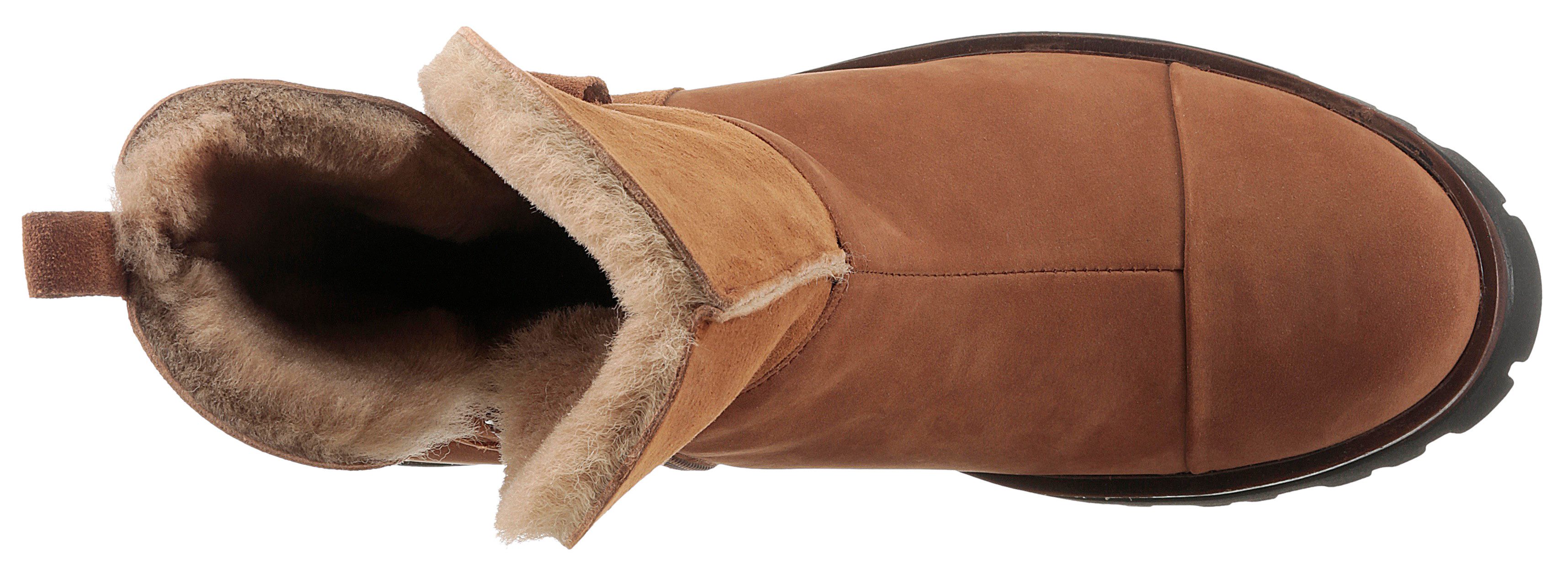 Waldläufer Winterlaarzen H-LONDON , comfortboots, profielzool, met knuffelige kraag, comfortabele breedte g