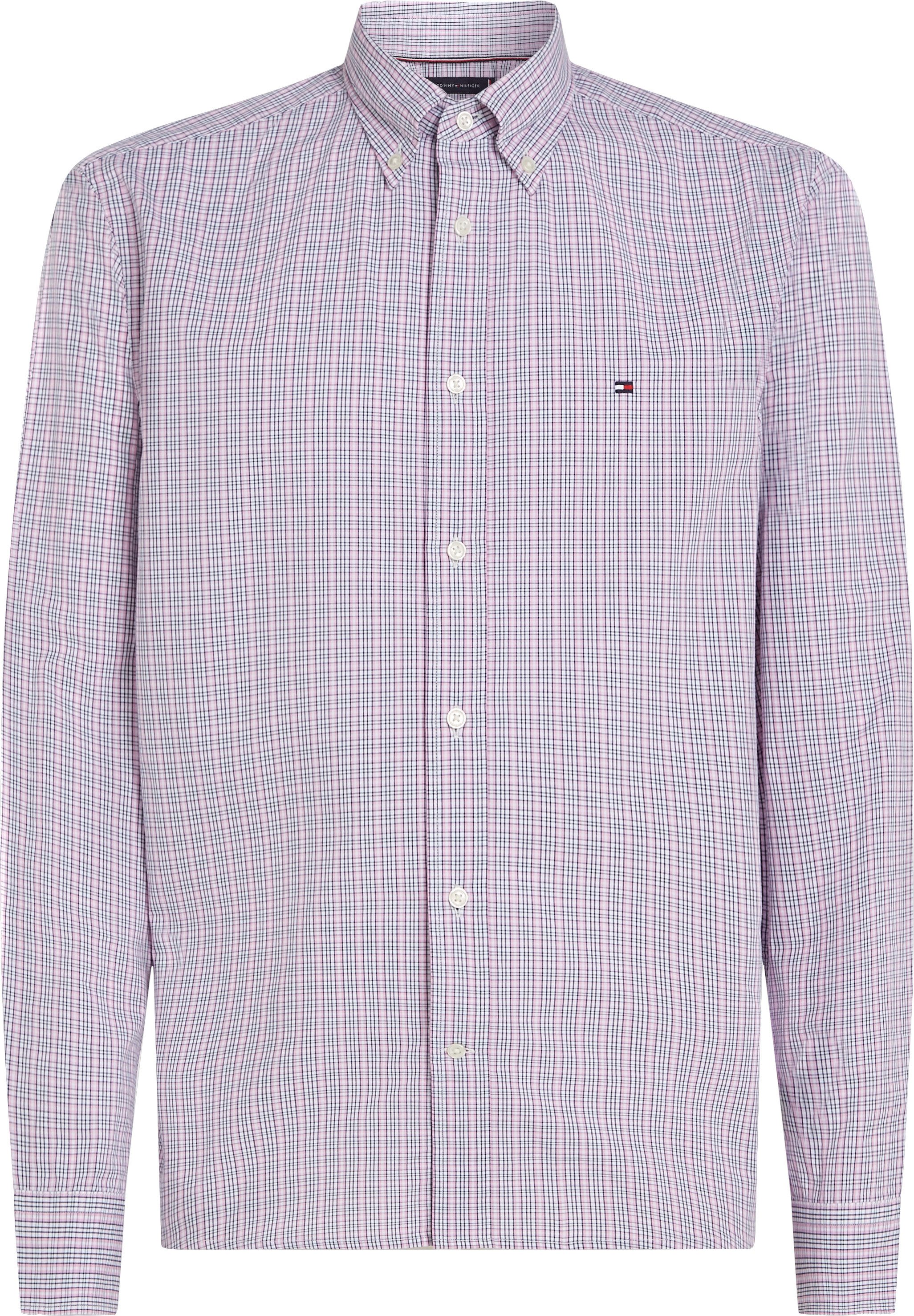 Tommy Hilfiger Overhemd met lange mouwen FLEX POPLIN SMALL TARTAN SHIRT