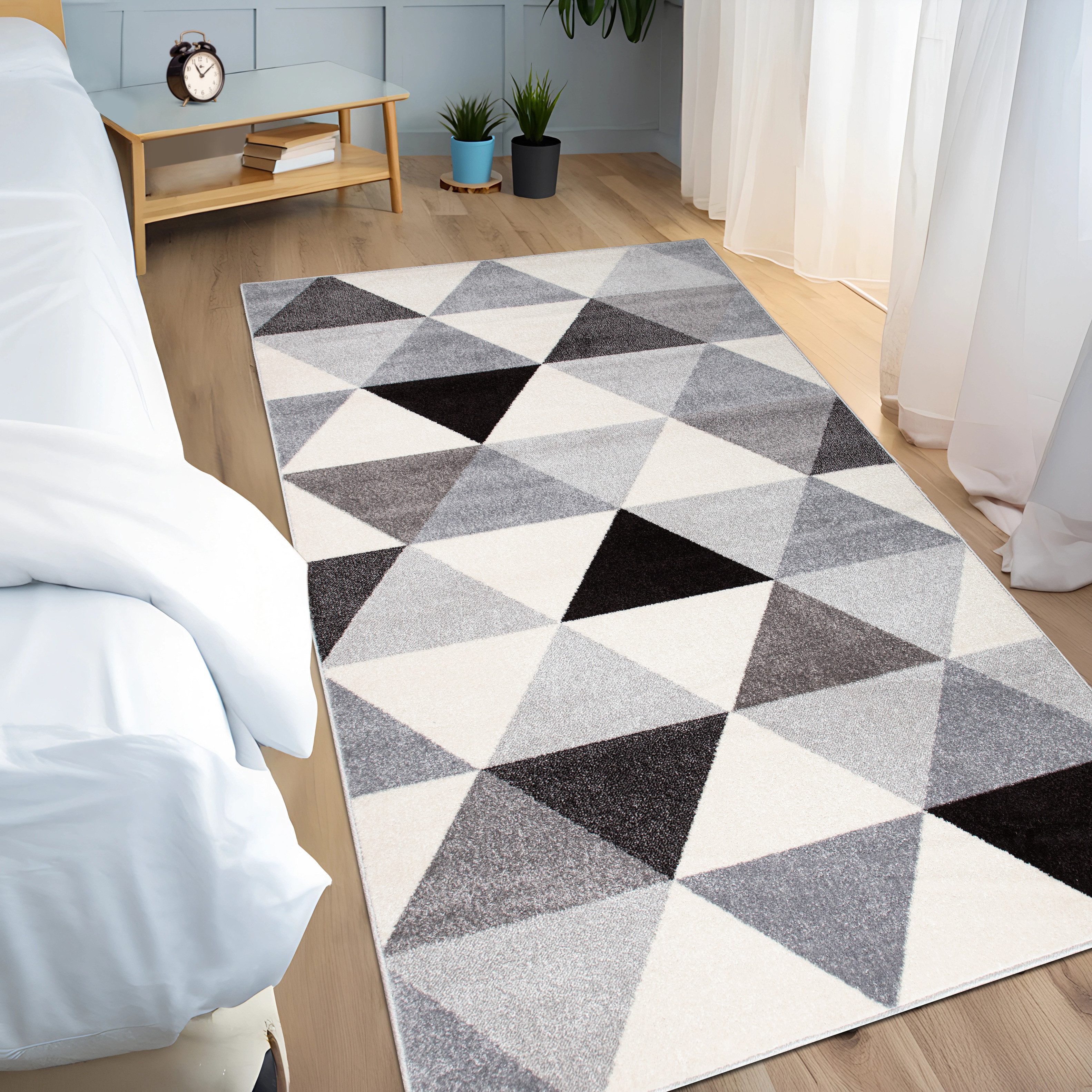 my home Vloerkleed Berlad Geo met bijzonder zachte pool, kortpolig, modern geometrisch ontwerp