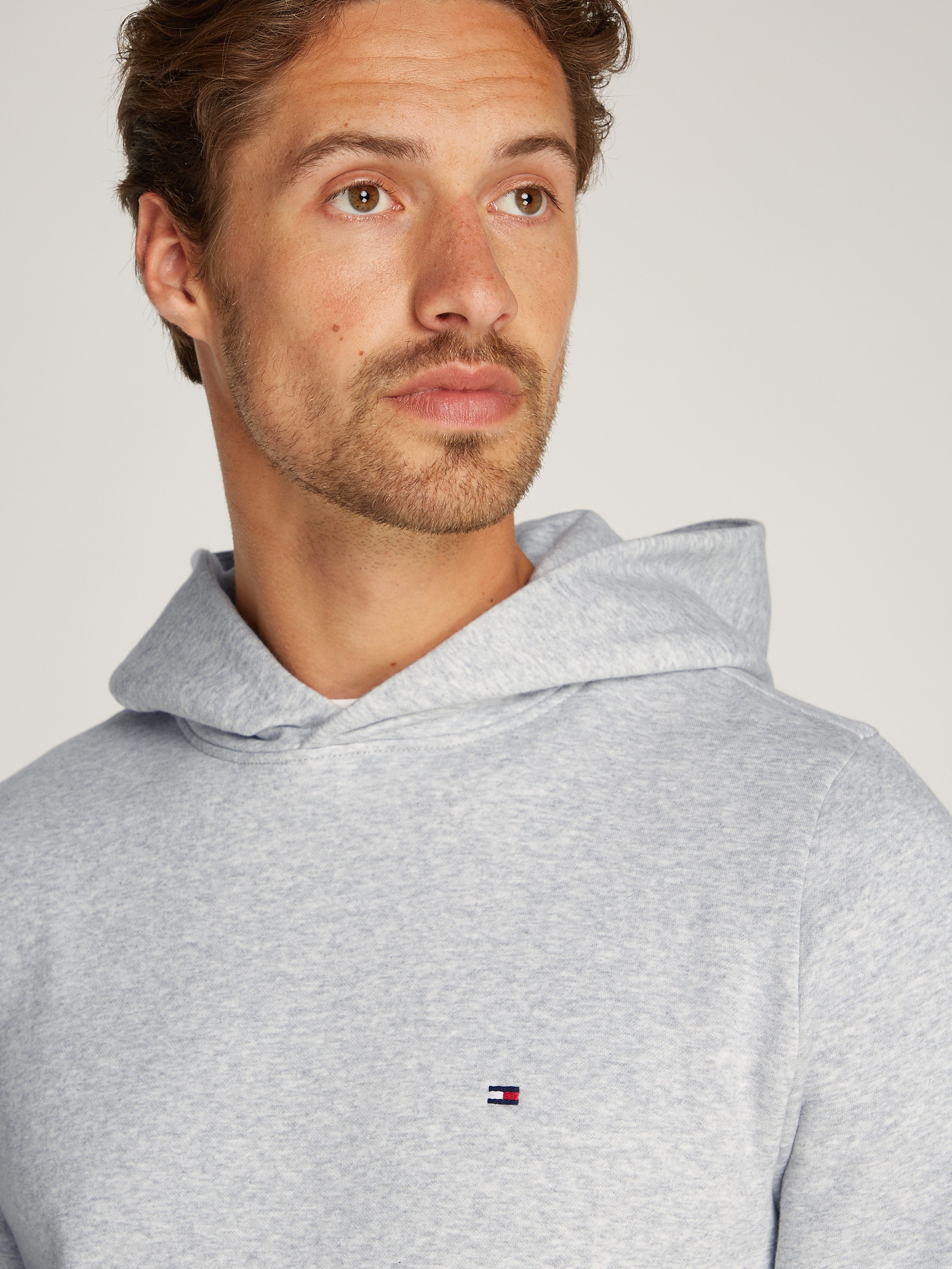 Tommy Hilfiger Hoodie FLAG LOGO HOODY met kangoeroezak voor