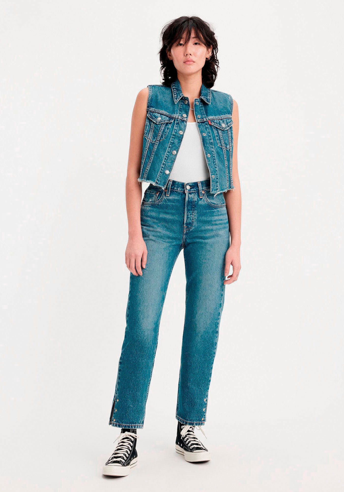 Levi's® 7/8 jeans 501 CROP 501 collectie, 5-pocket-stijl