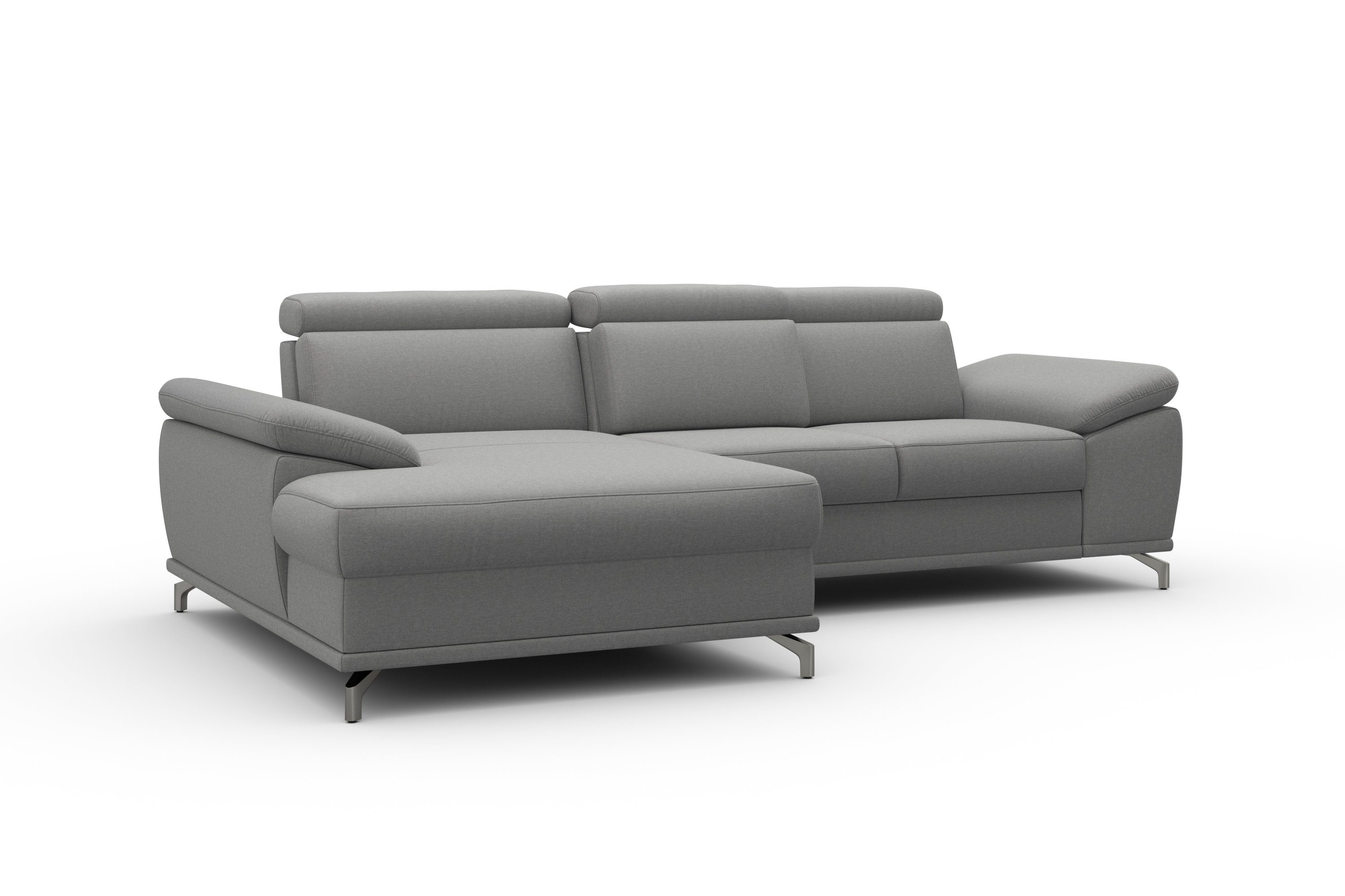 sit&more Hoekbank Cabrio L-vorm, met zitdiepteverstelling, arm- en hoofdsteunverstelling