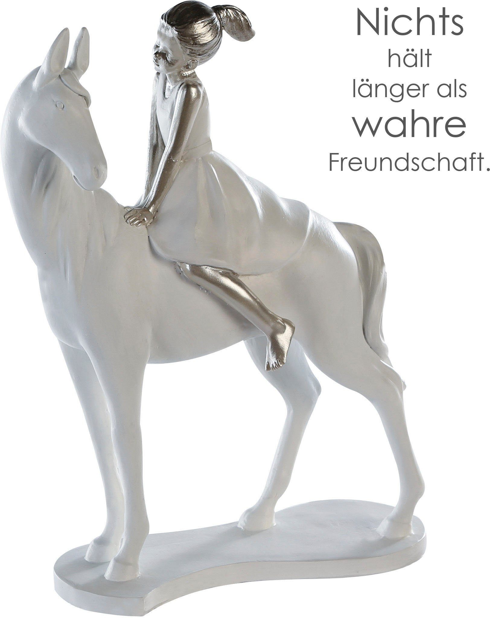 Casablanca by Gilde Decoratief figuur Sculptuur Girl on Horse (1 stuk)