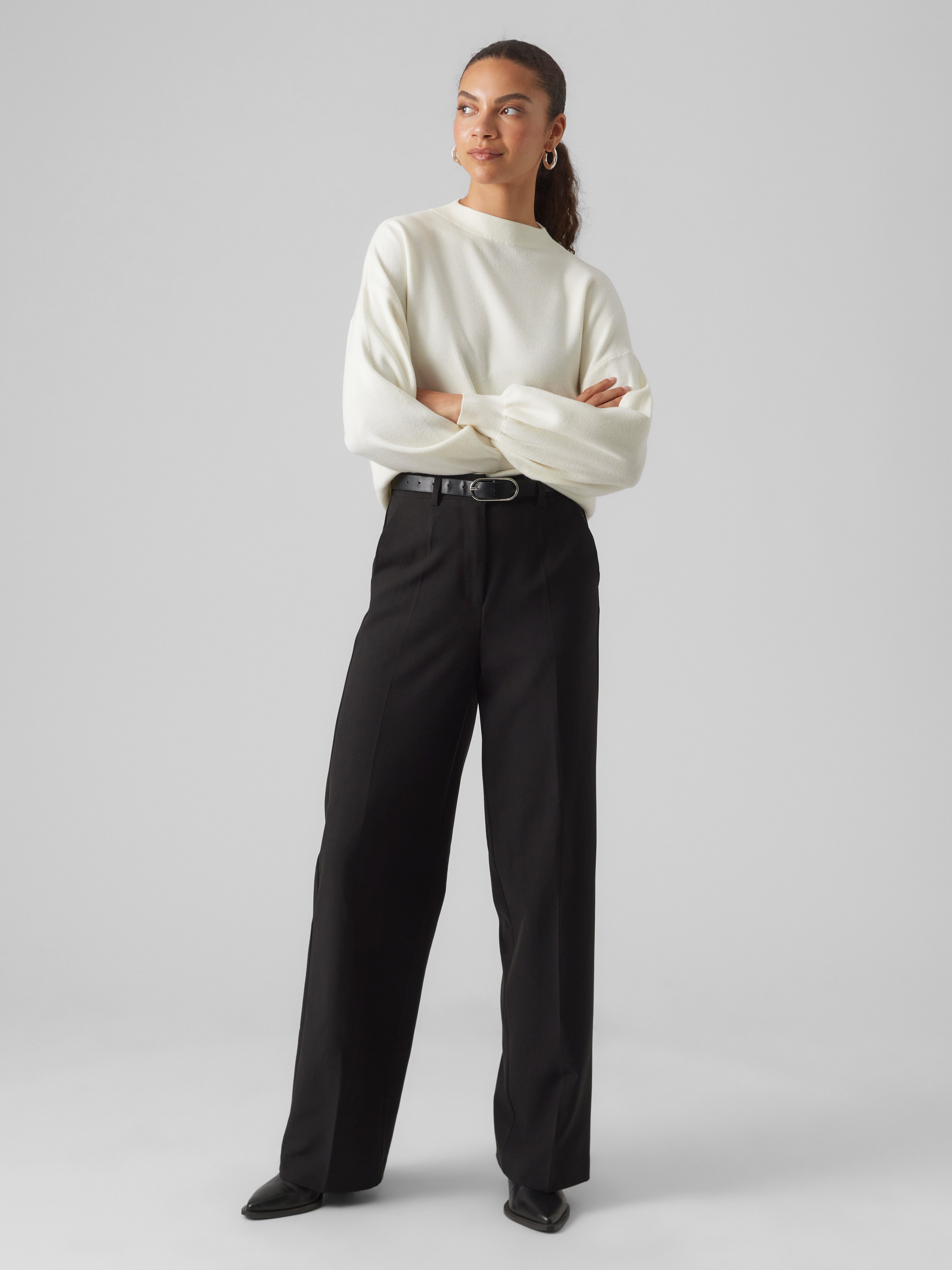 Vero Moda Gebreide trui VMNANCY LS FUNNELNK PULLOVER GA