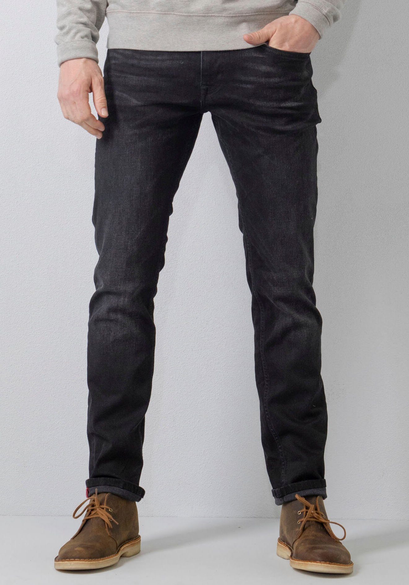 Petrol Industries Regular fit jeans Russel heren straight jeans maat 33 zwart