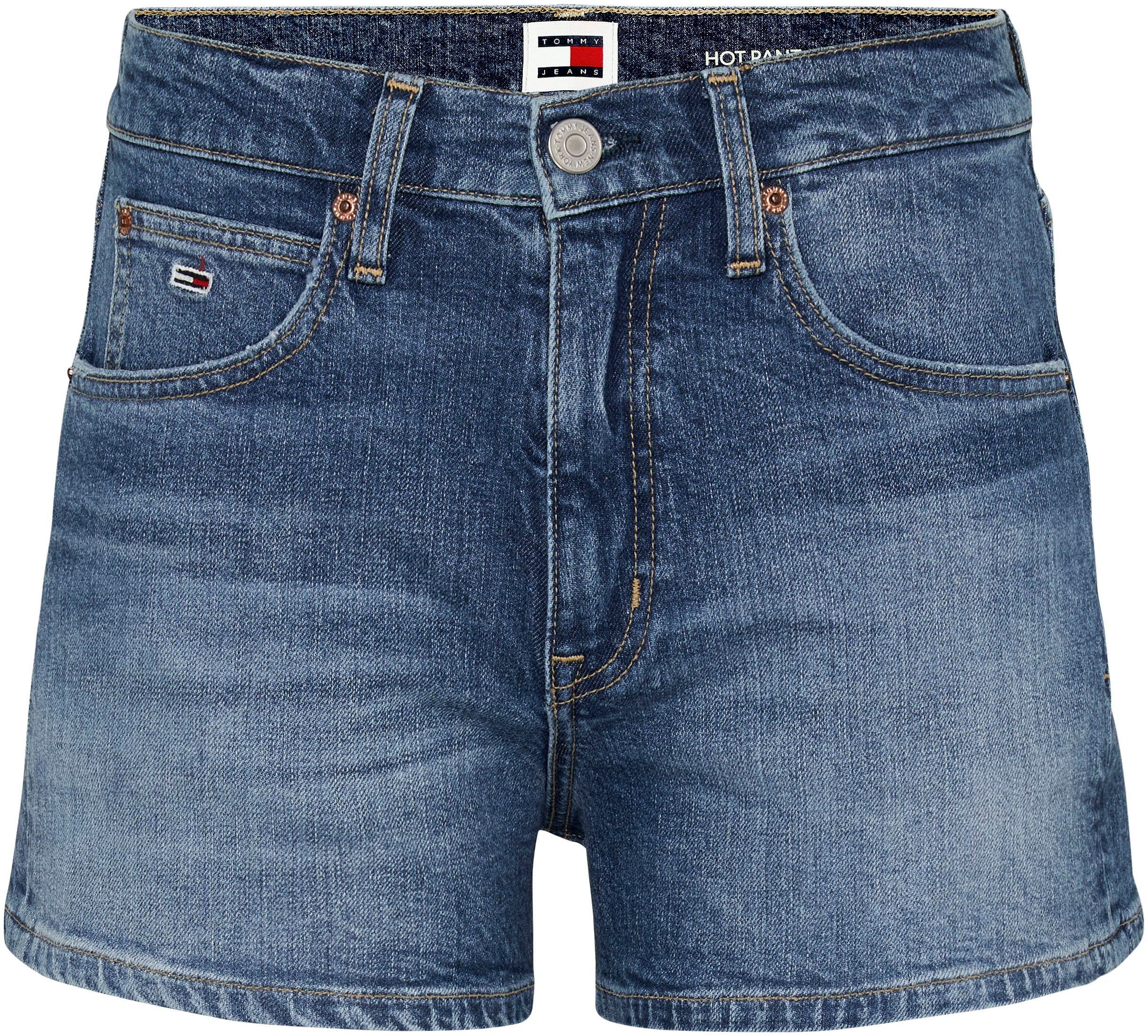TOMMY JEANS Short HOT PANT BH0137 met tommy jeans-logobadge & merklogo
