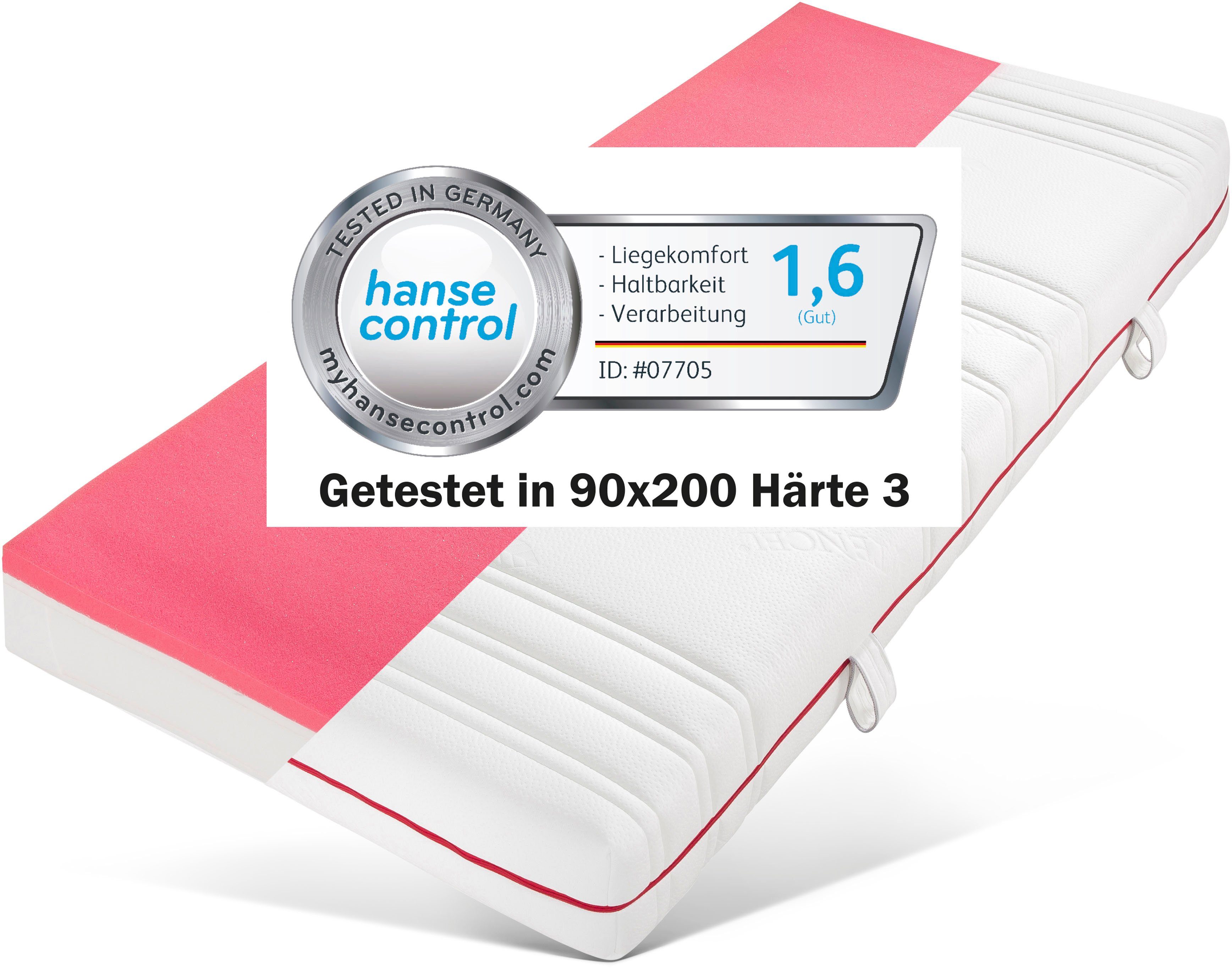 BeSports Pocketveringsmatras Active Flex hoogte 22 cm