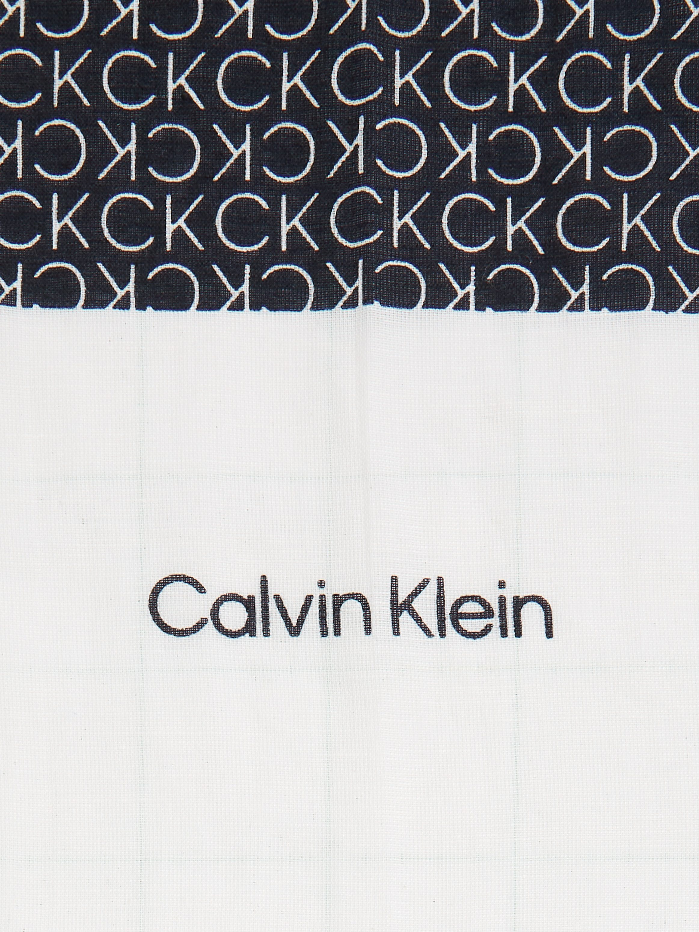 Calvin Klein Sjaal GEO MINIMAL LOGO LINEN STOLE