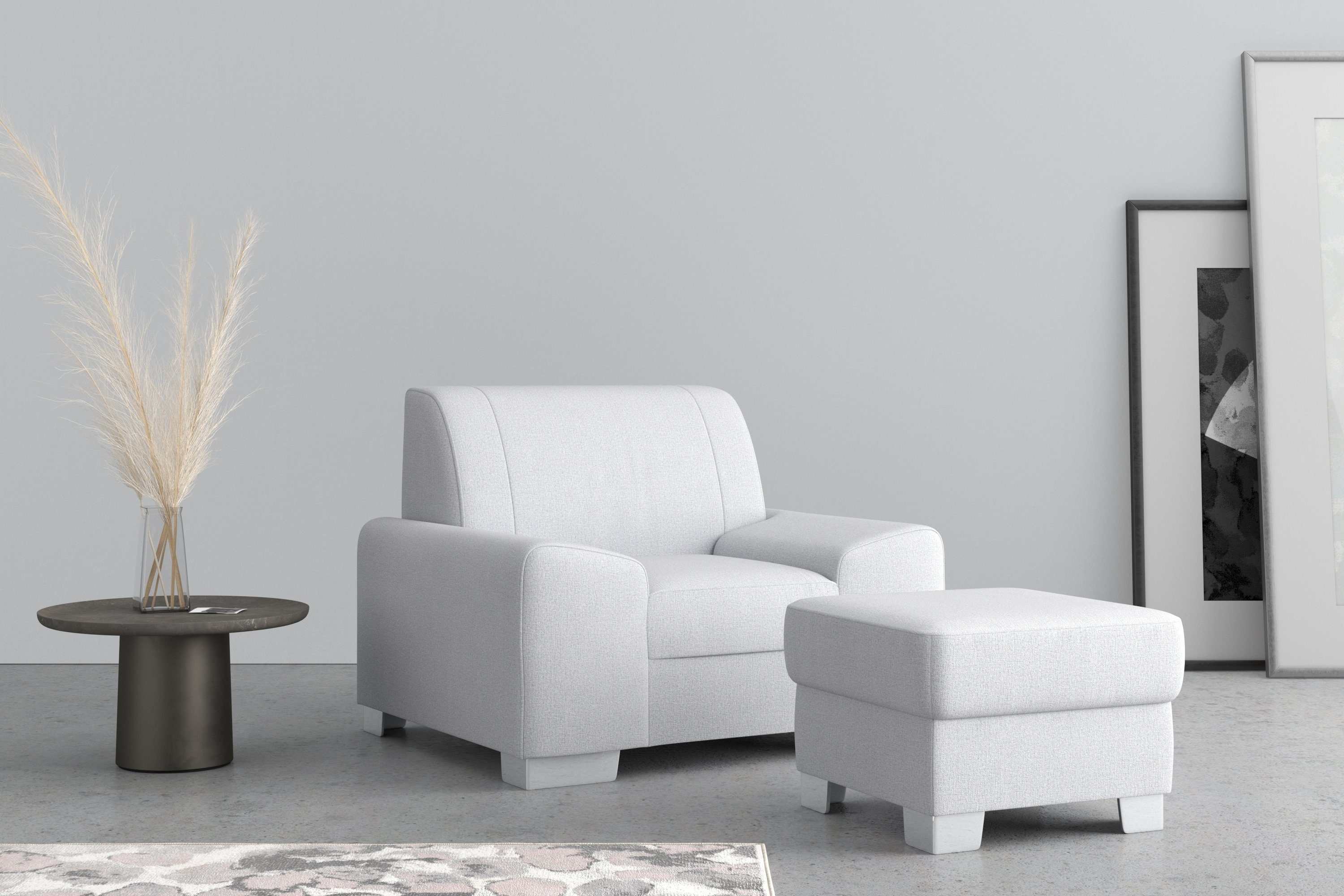 DOMO collection Fauteuil Anzio optioneel met veerkern