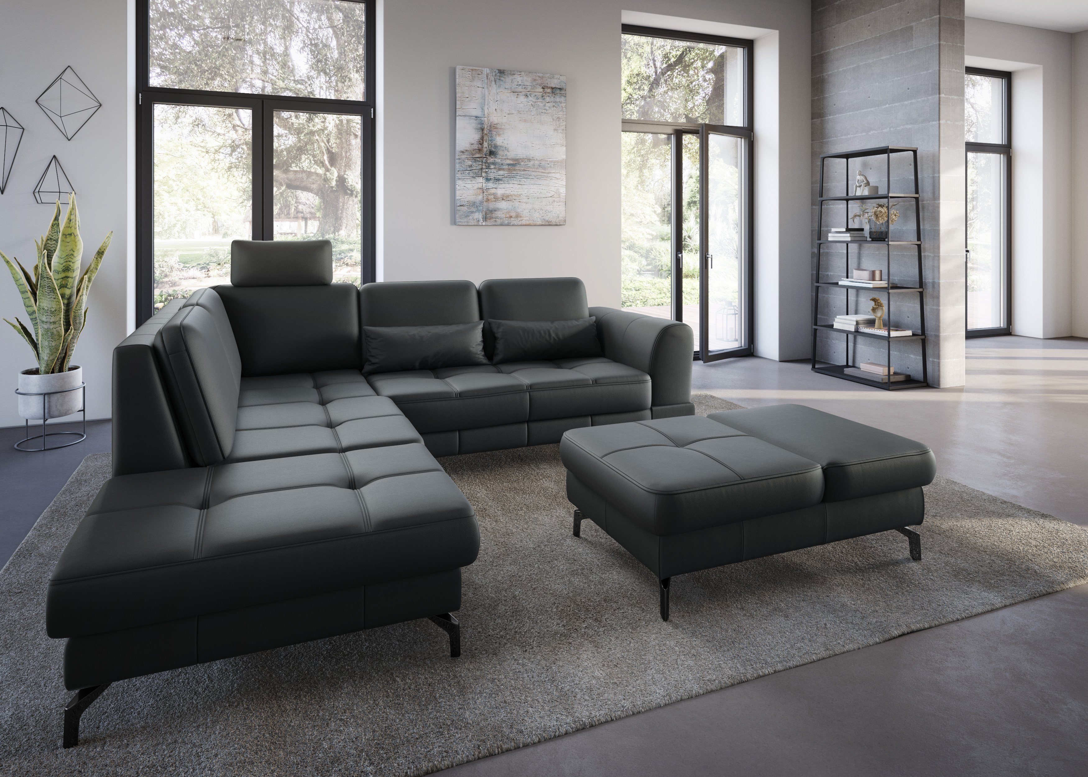 sit&more Hocker Bendigo met inklapfunctie, bodemvrijheid 12 cm, naar keuze in 2 pootkleuren