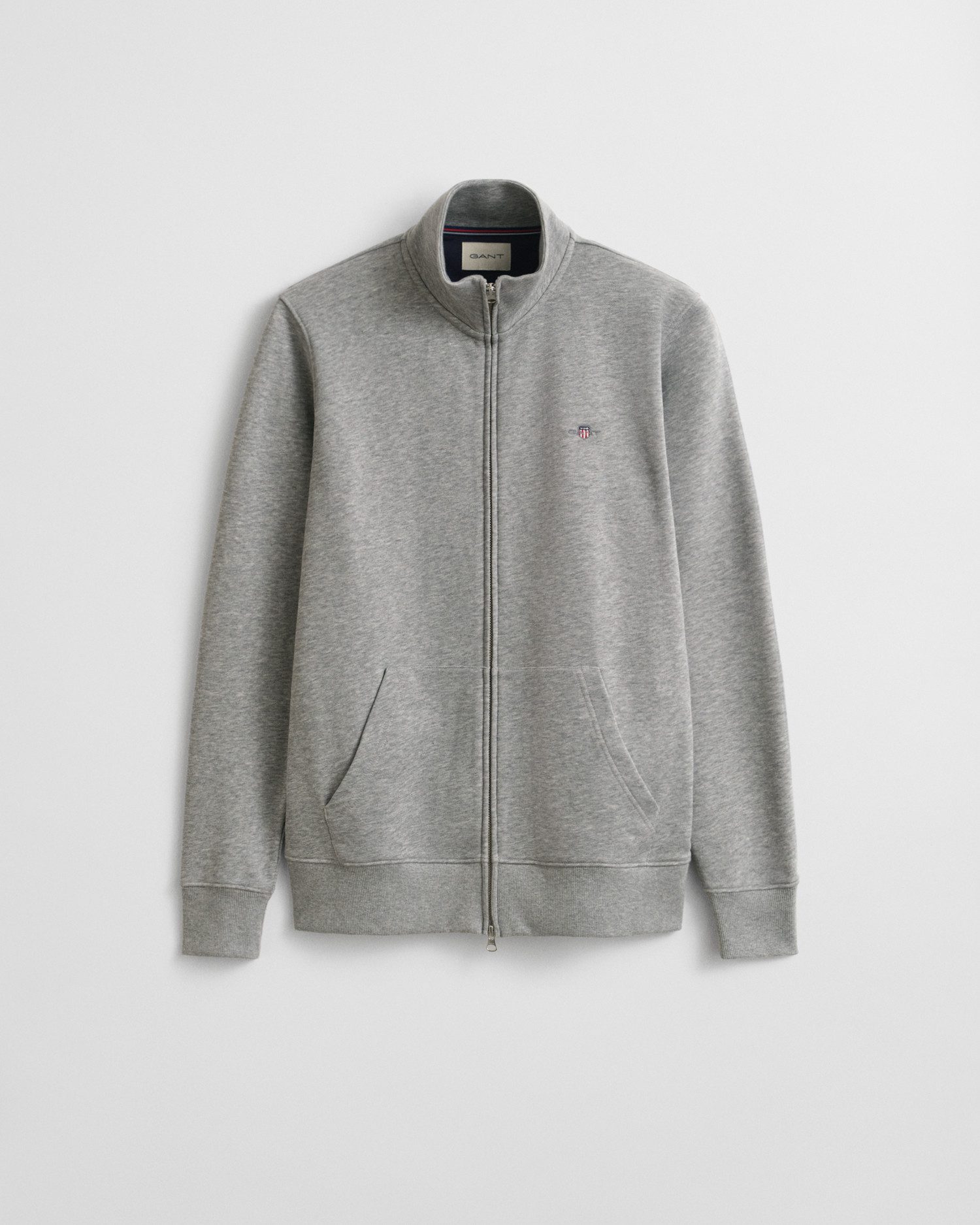 Gant Sweatvest REG SHIELD FULL ZIP SWEAT met logoborduursel op borsthoogte