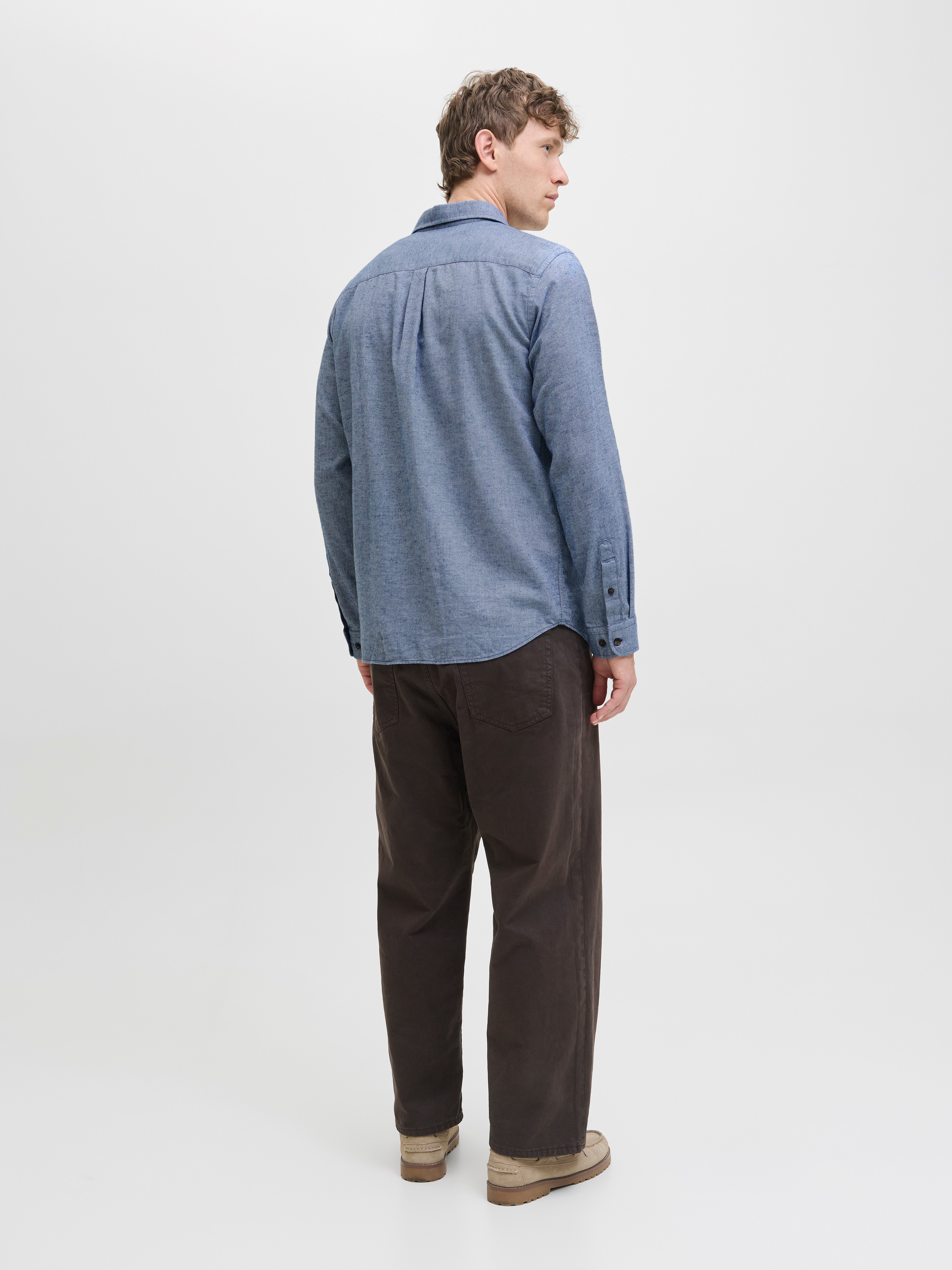 Jack & Jones Overhemd met lange mouwen JJECLASSIC MELANGE SHIRT L/S NOOS