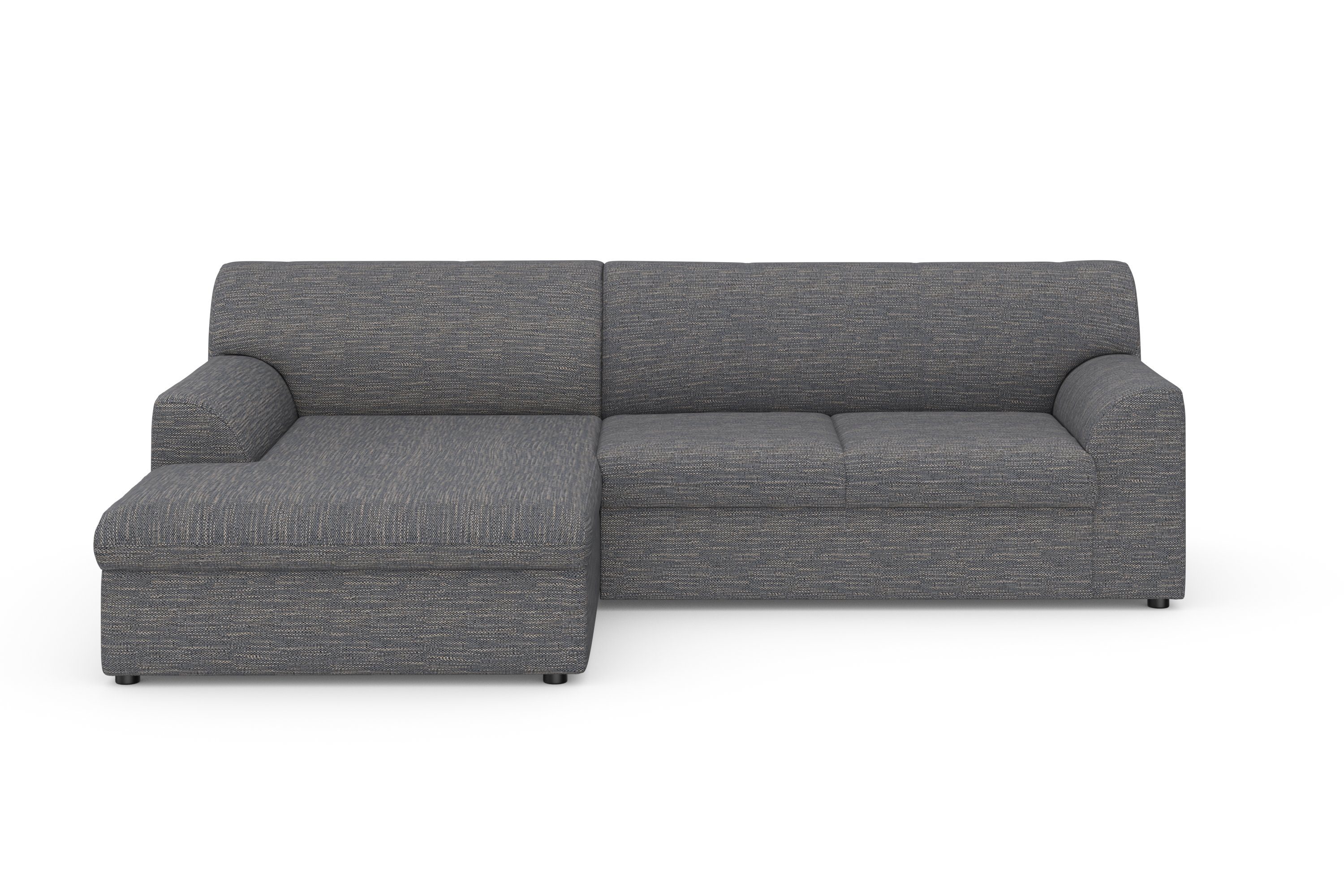 DOMO collection Hoekbank Topper, elegant en tijdloos, compacte afmetingen 245/155cm, L-vorm
