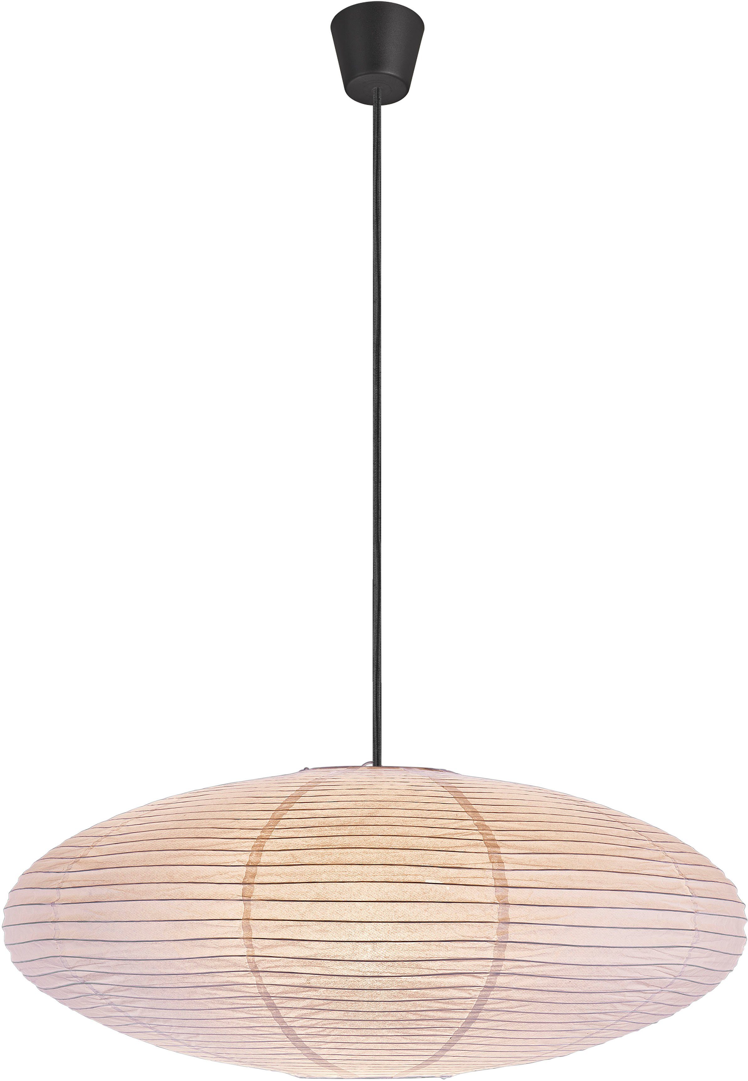 Nordlux Hanglamp Villo Natuurlijk materiaal, retro-ontwerp, biedt een zacht, diffuus licht (1 stuk)